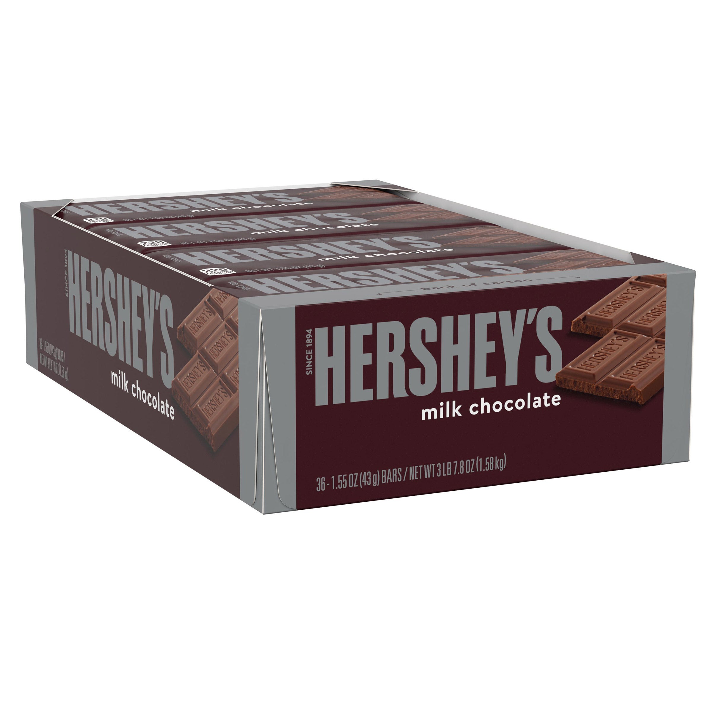Hershey's Milk Chocolate, 1.55 oz, 36-count