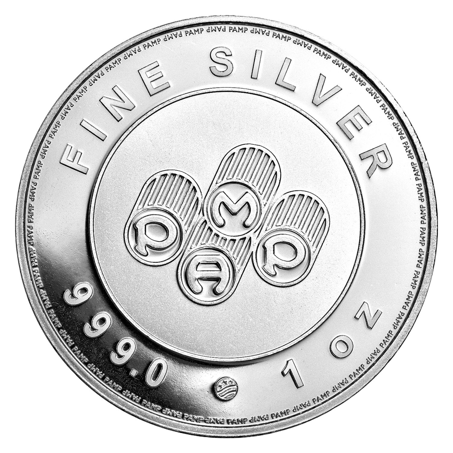1 oz PAMP USA Silver Round, 20-count