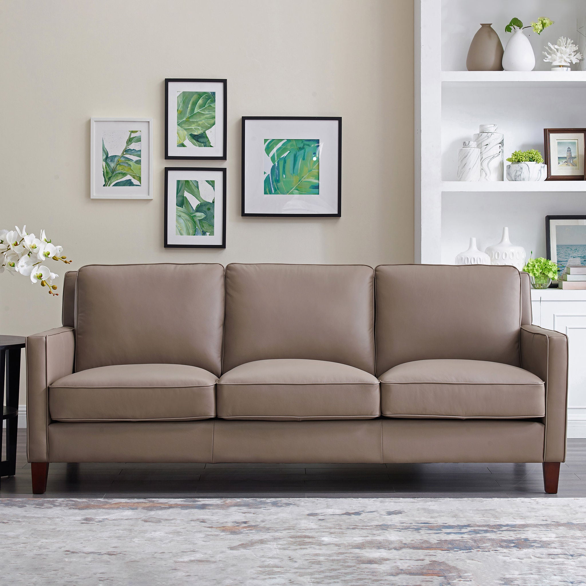 West Park Leather Sofa