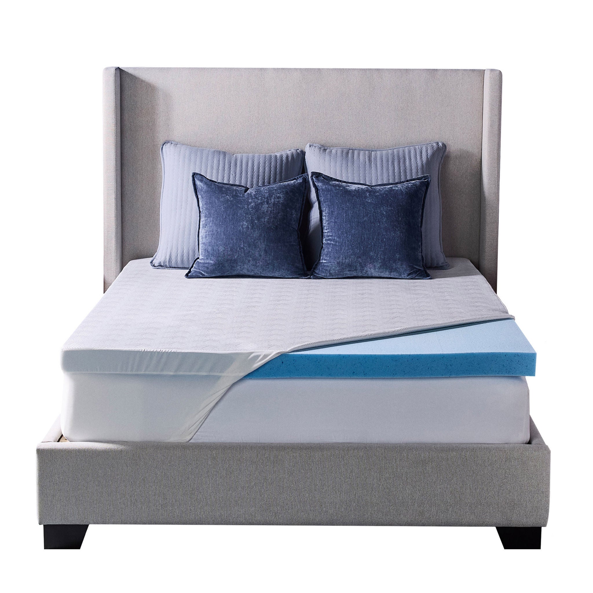 Novaform 3" Advanced Cooling Gel Memory Foam Mattress Topper
