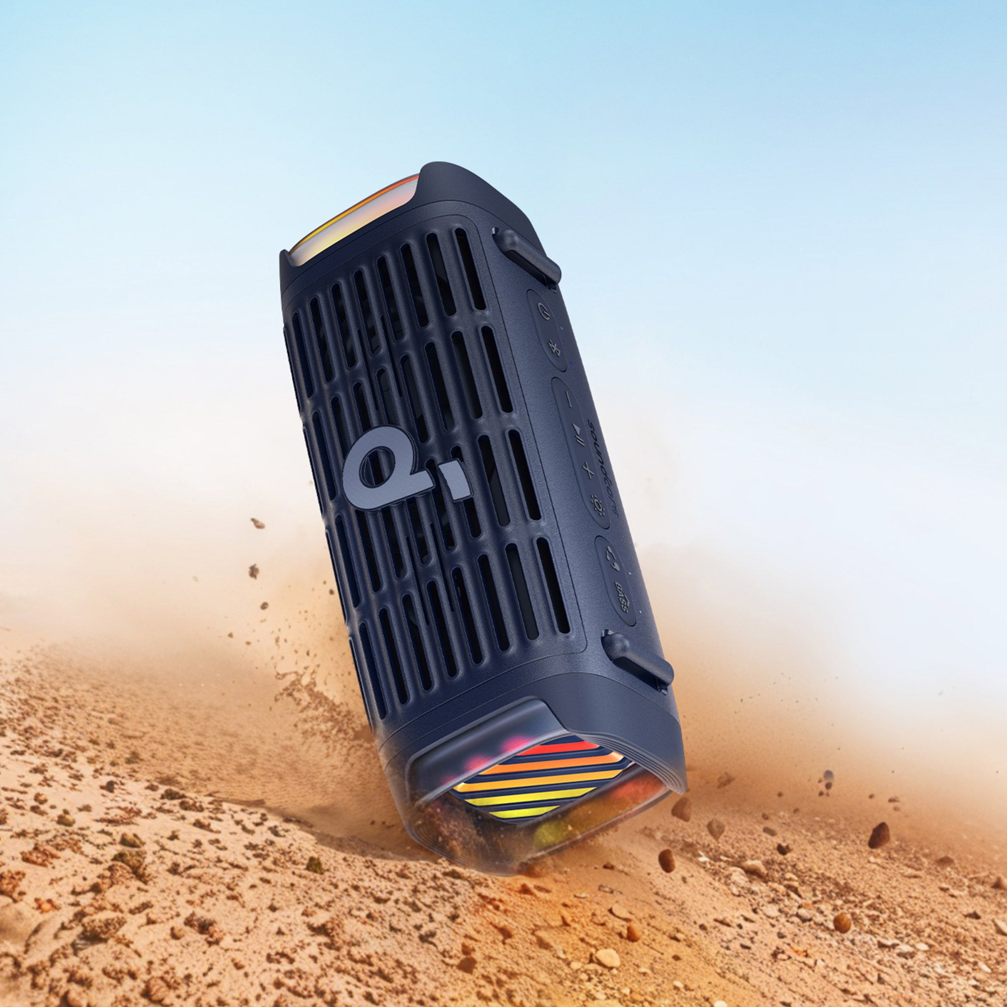 Soundcore Boom 3i Outdoor Waterproof Bluetooth Speaker, Blue