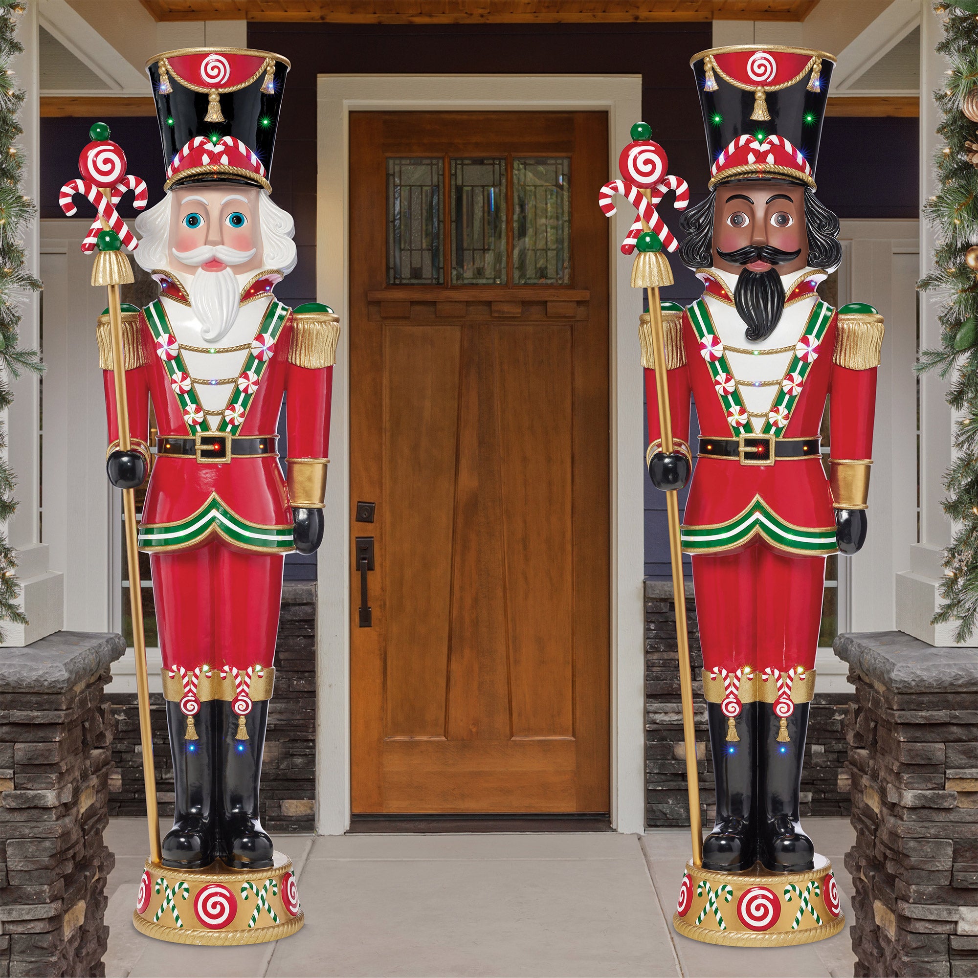 8' Nutcracker with LED Lights and Music