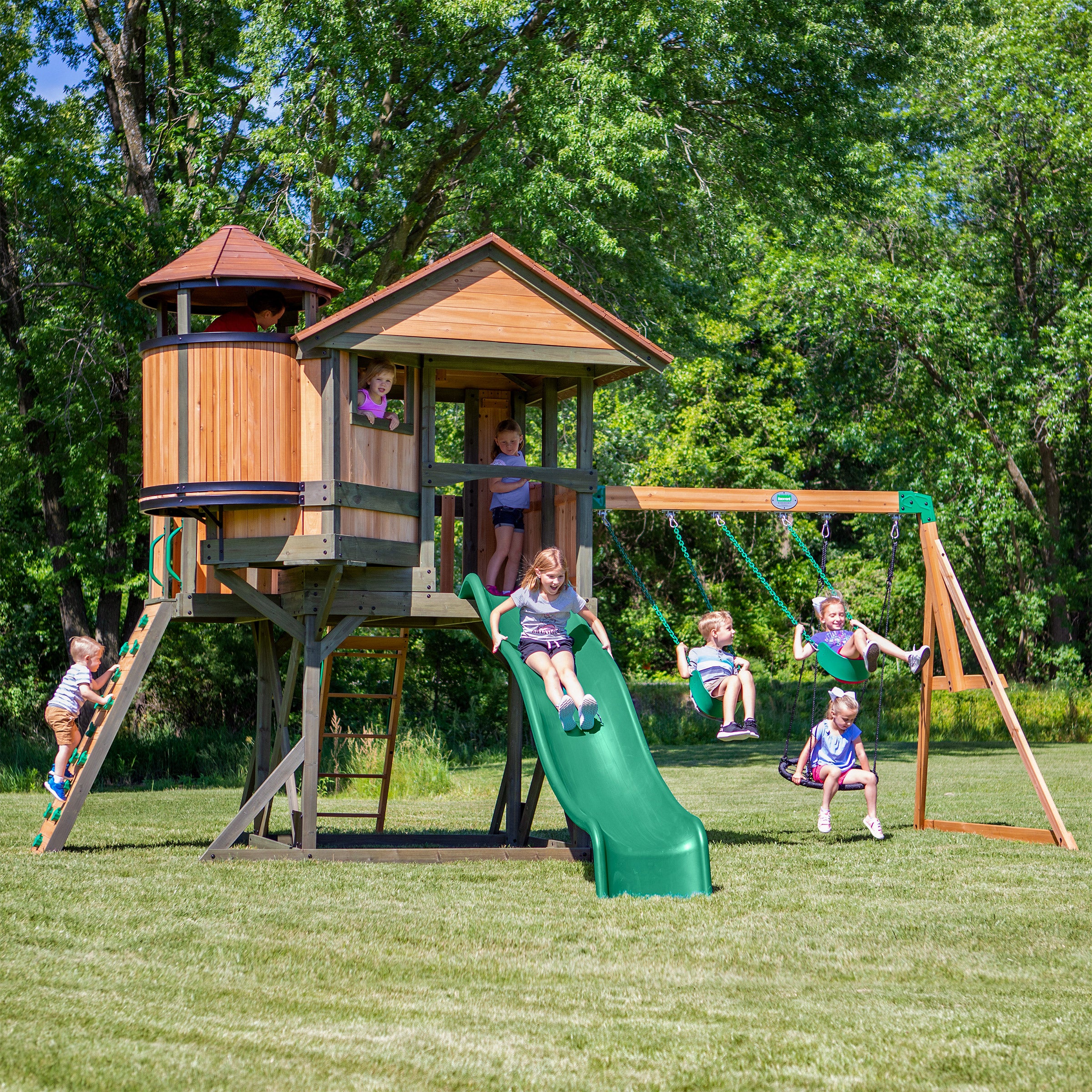 Backyard Discovery Eagle's Nest Elite Playset- Do It Yourself