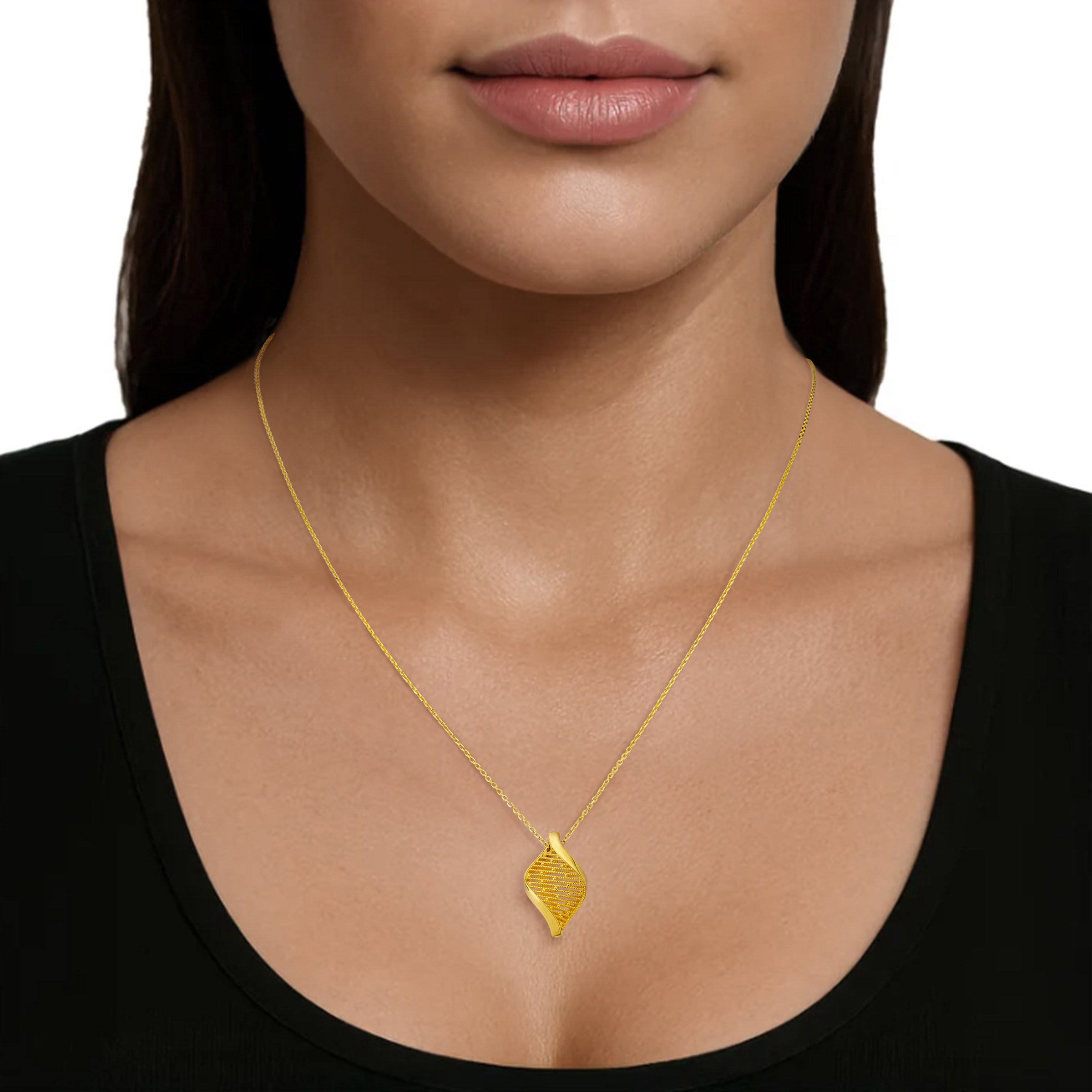 22kt Yellow Gold Spiral Pendant