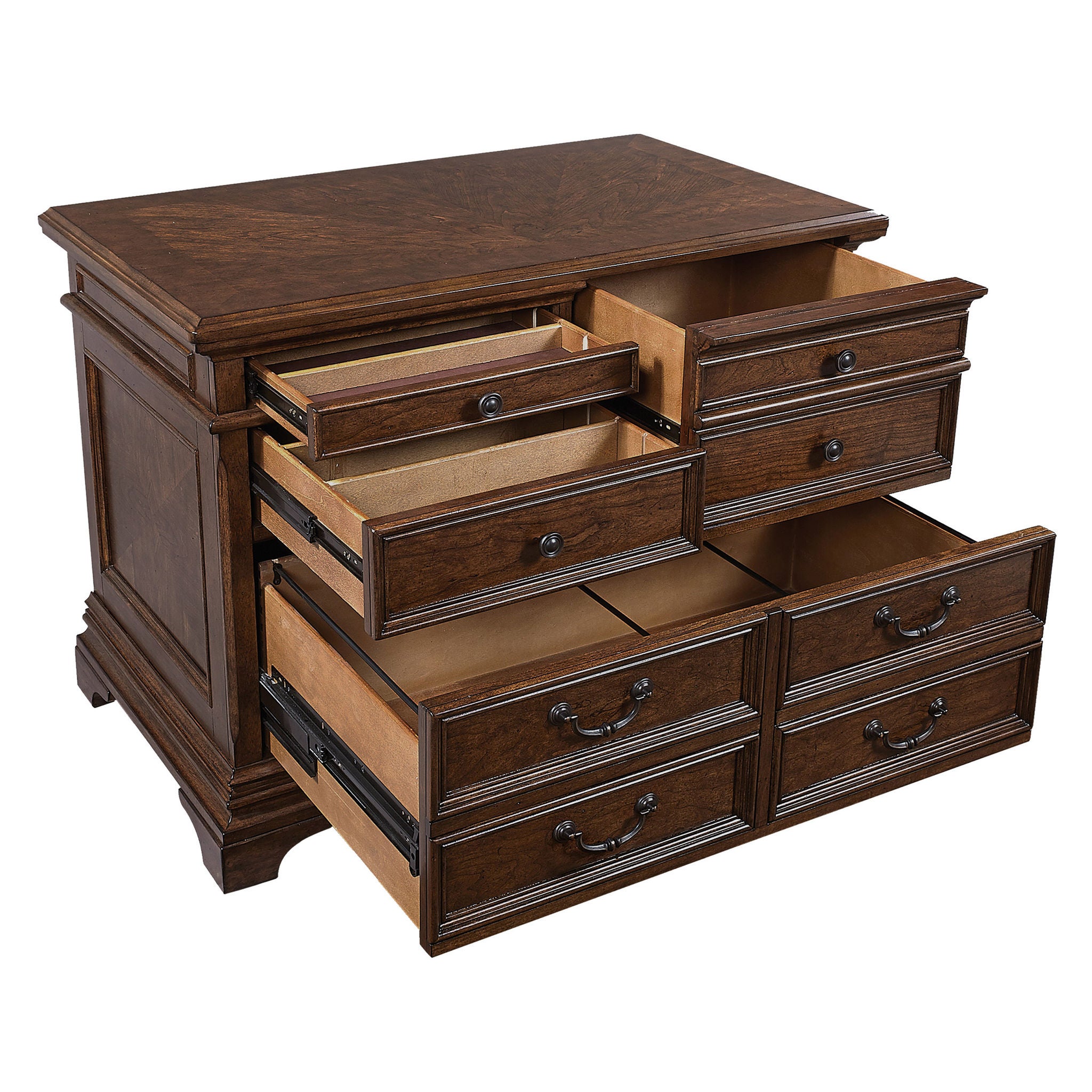 Lewis 66" Desk with Return & Lateral File