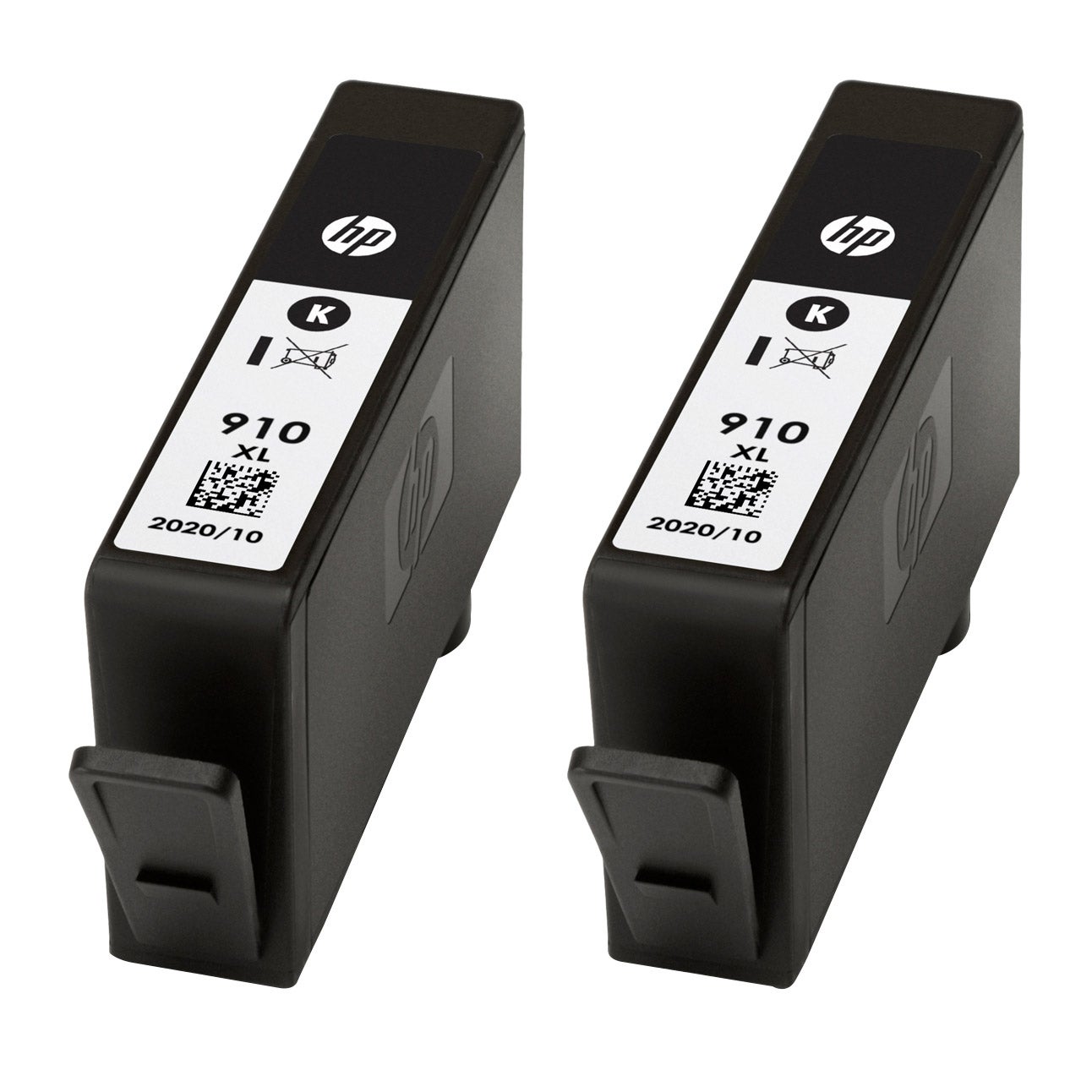 HP 910XL High Yield Ink Cartridge, Black, 2-count