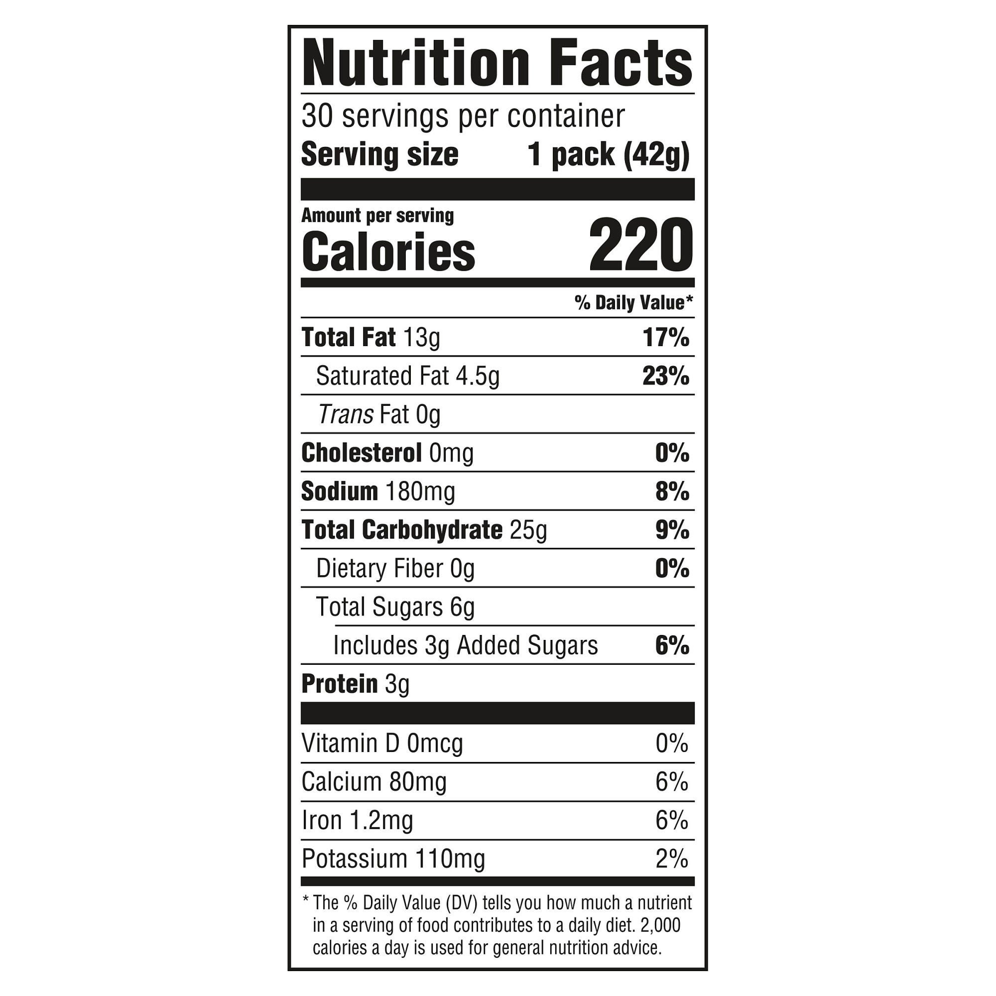 RITZ Bits Cracker Sandwiches, Cheese, 1.5 oz, 30-count