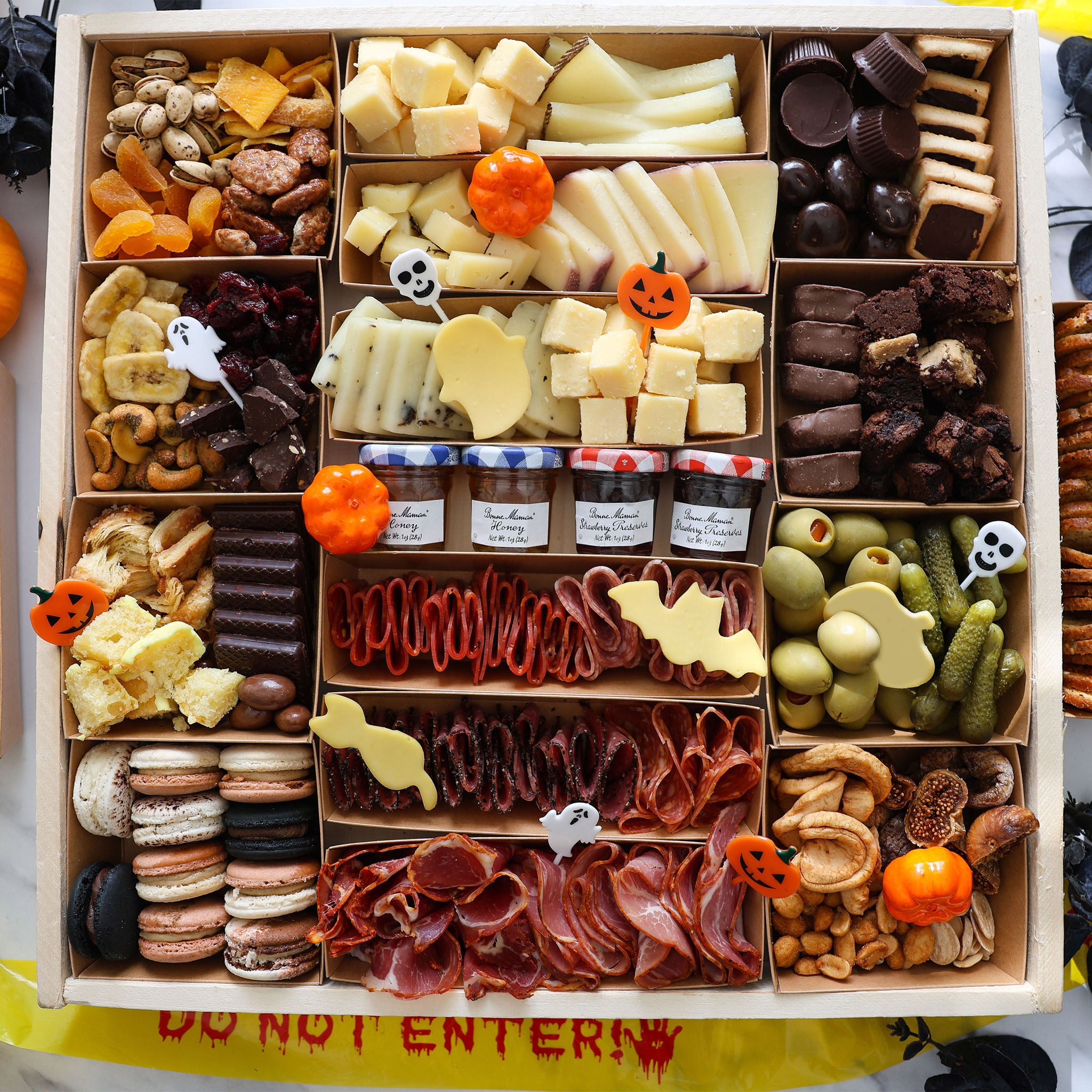 Luxe Bites Halloween Sweet and Savory Ready-to-Eat Charcuterie Board, 99.6 oz Total