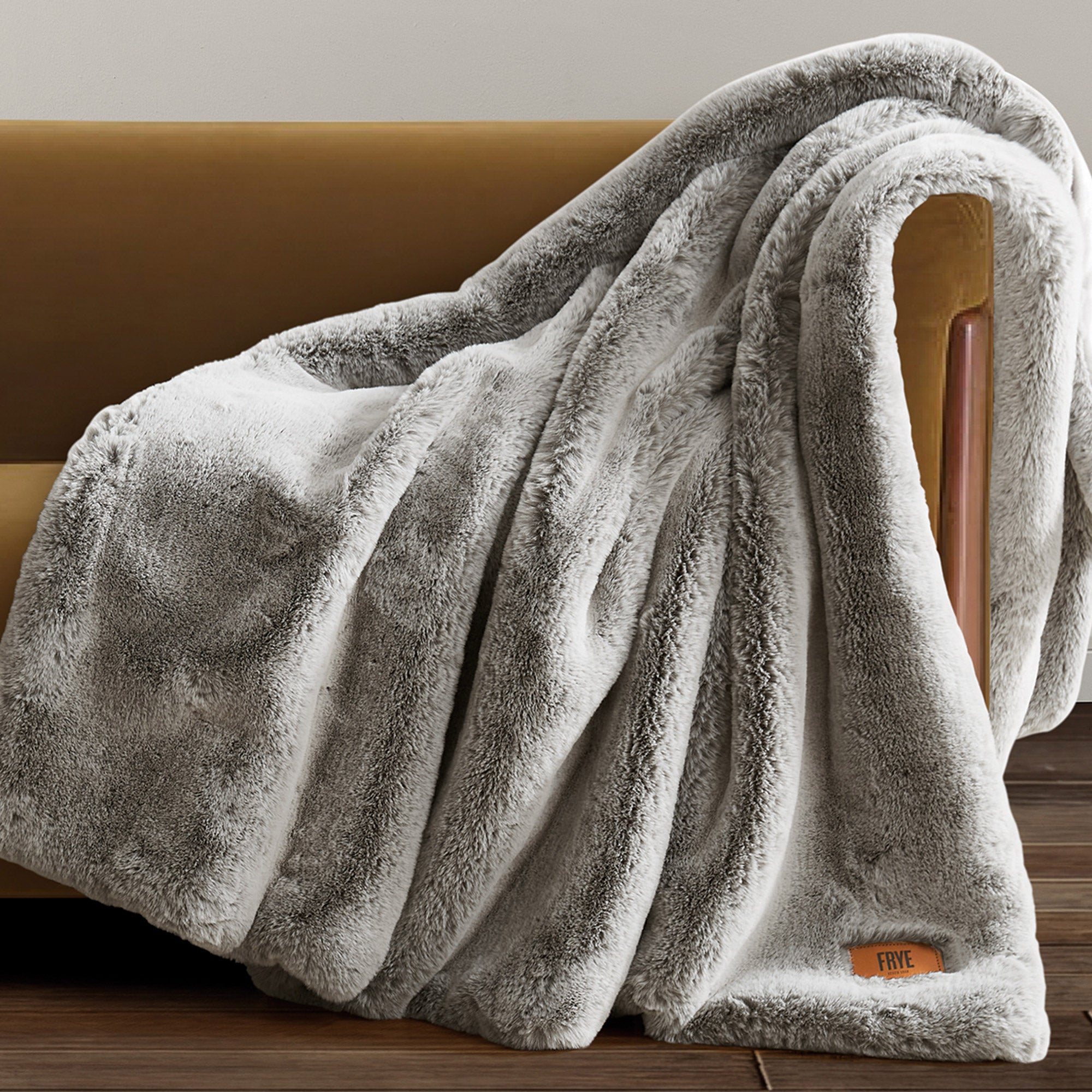FRYE Luxe Faux Fur Throw