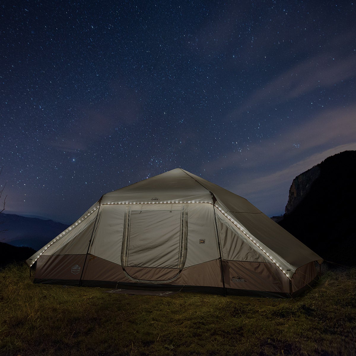 CORE Lighted Instant Pyramid Tent