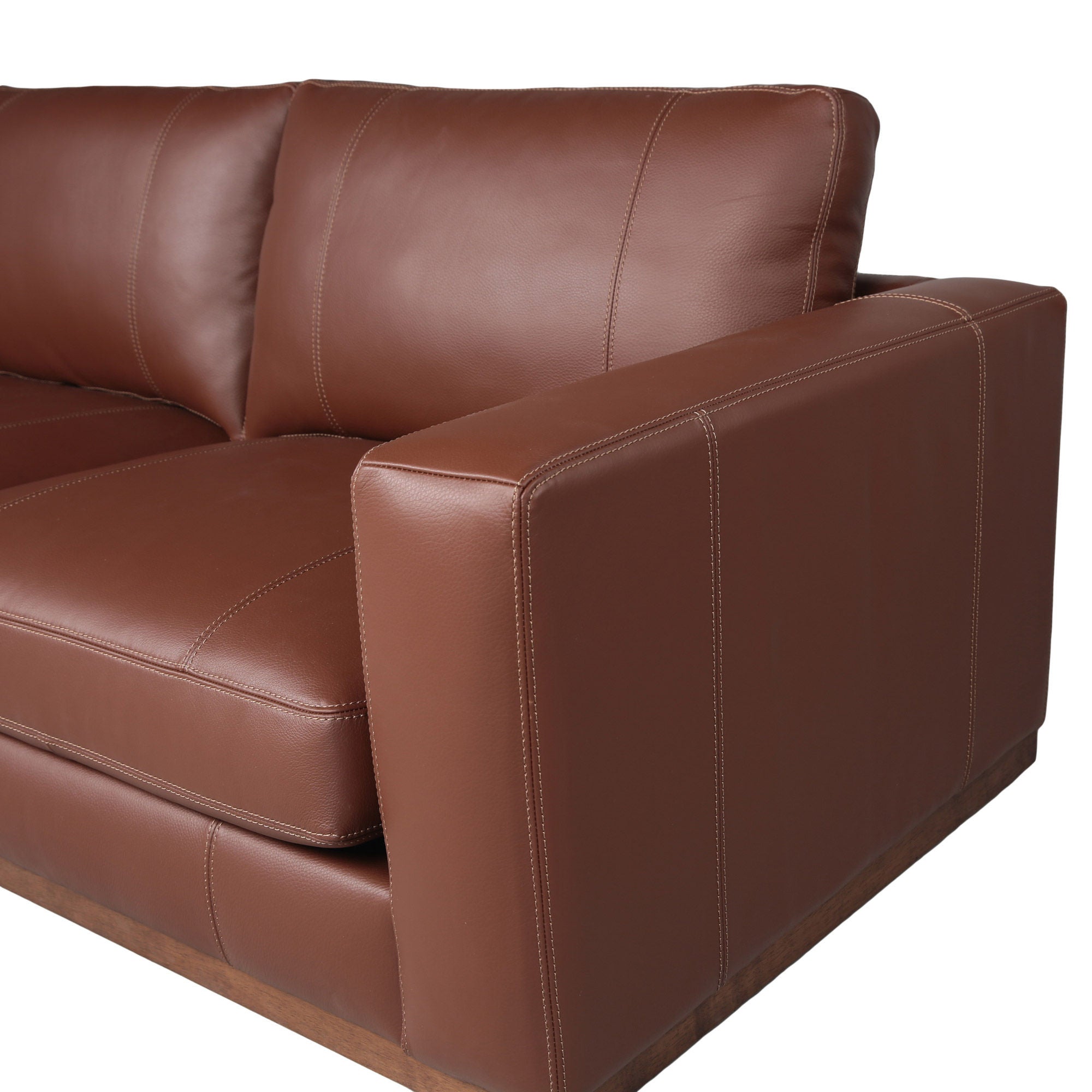 Durant Top Grain Leather Sofa and Swivel Chair