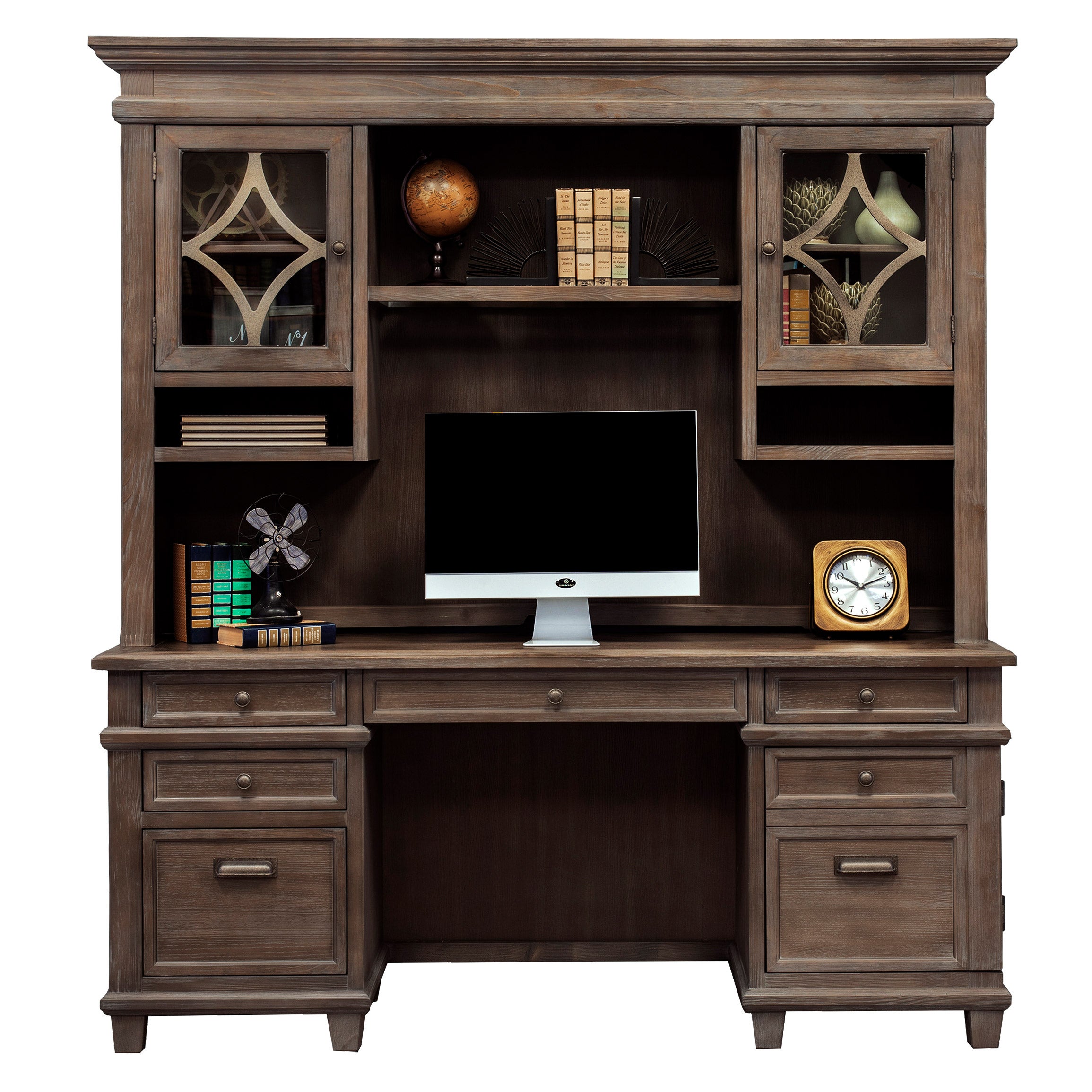 Campton Executive Desk 5-piece Office Suite