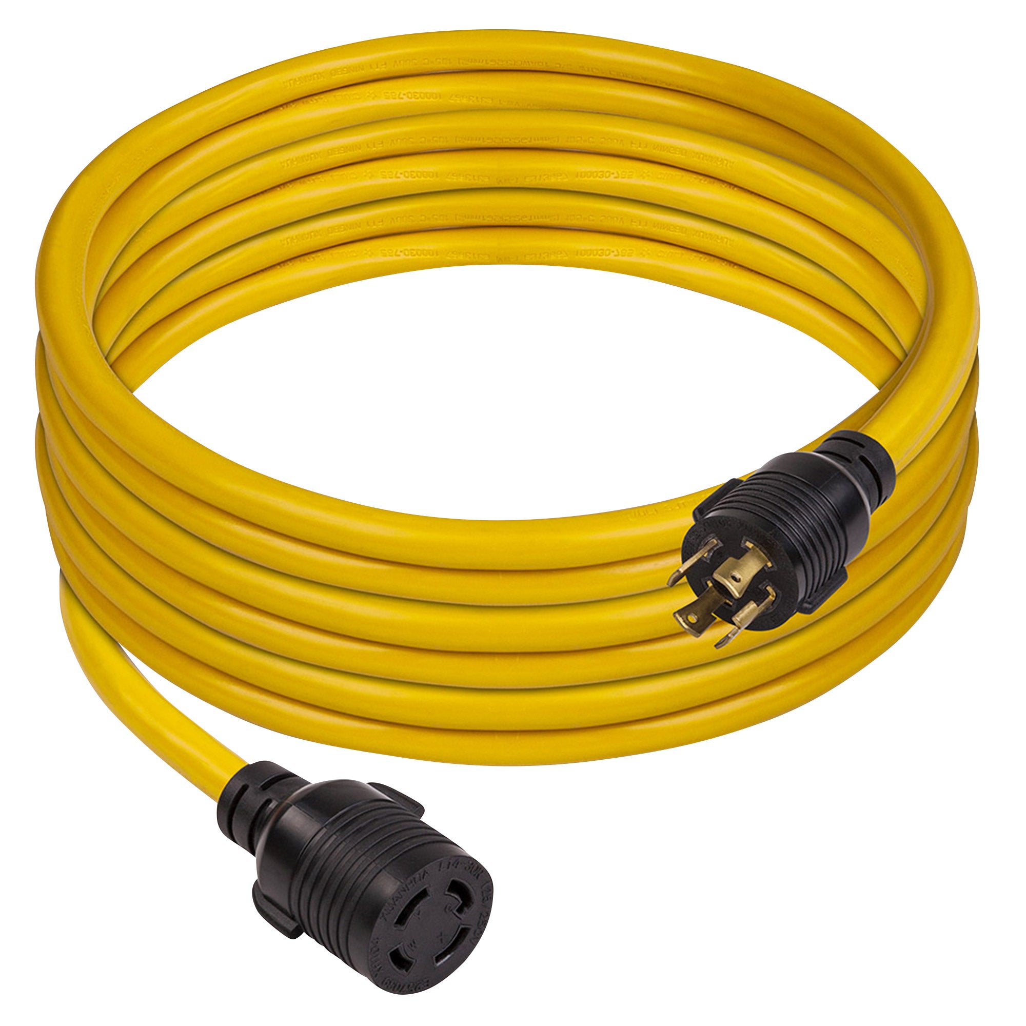 Firman 25' Heavy Duty L14-30P to L14-30R Power Cord Extension With Storage Strap