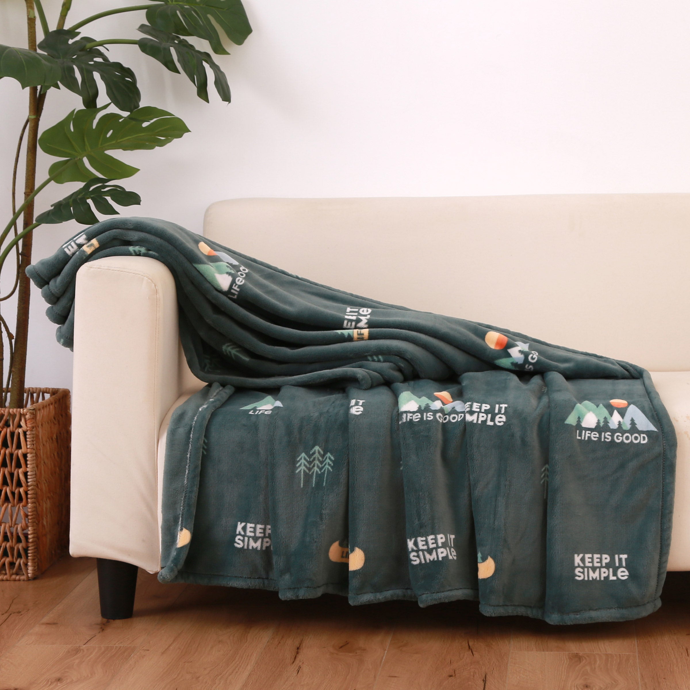 Life is Good Primaloft Throw
