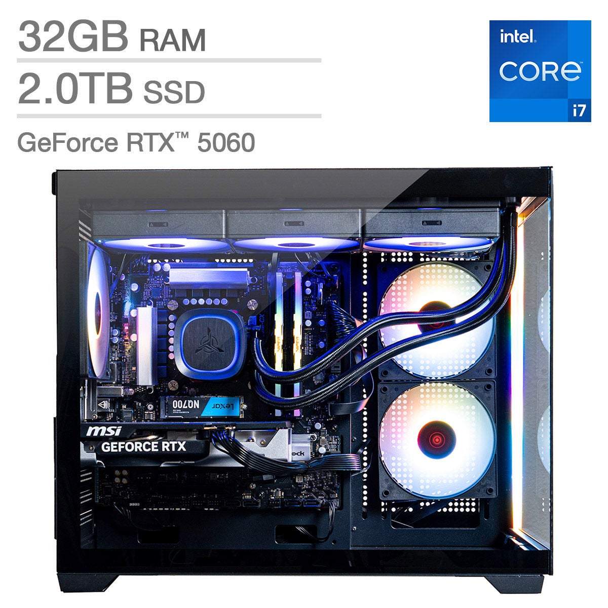 Skytech Chronos Mini 2 Gaming Desktop - Intel Core i7-14700F - Geforce RTX 5060 - Windows 11