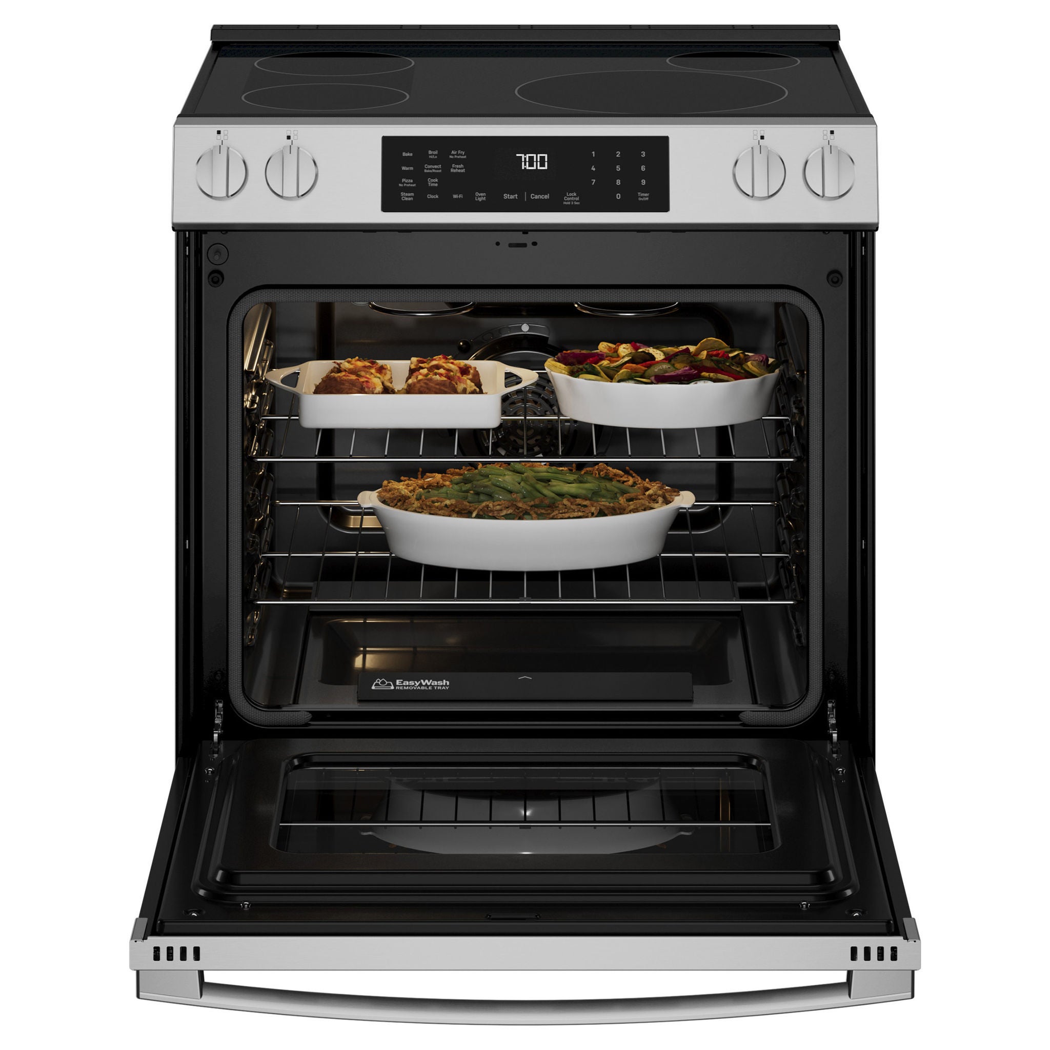 GE Profile 30" 5.3 cu. ft. INDUCTION Slide-In Range with Convection, No Preheat Air Fry, WiFi
