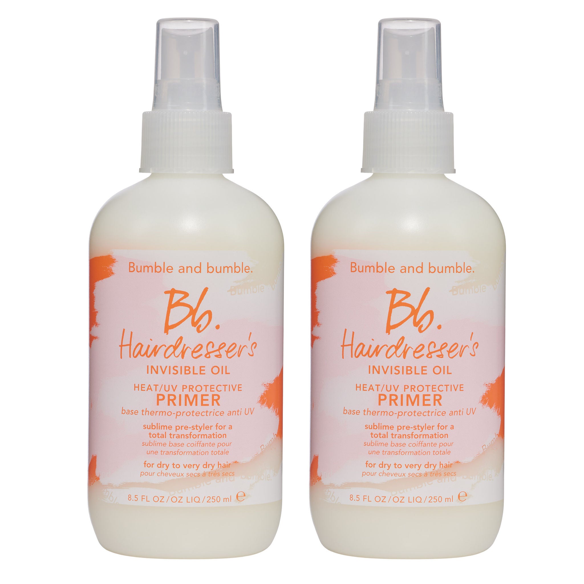 Bumble and bumble Hairdressers Invisible Oil Heat/UV Protective Primer, 8.5 fl oz, 2-pack
