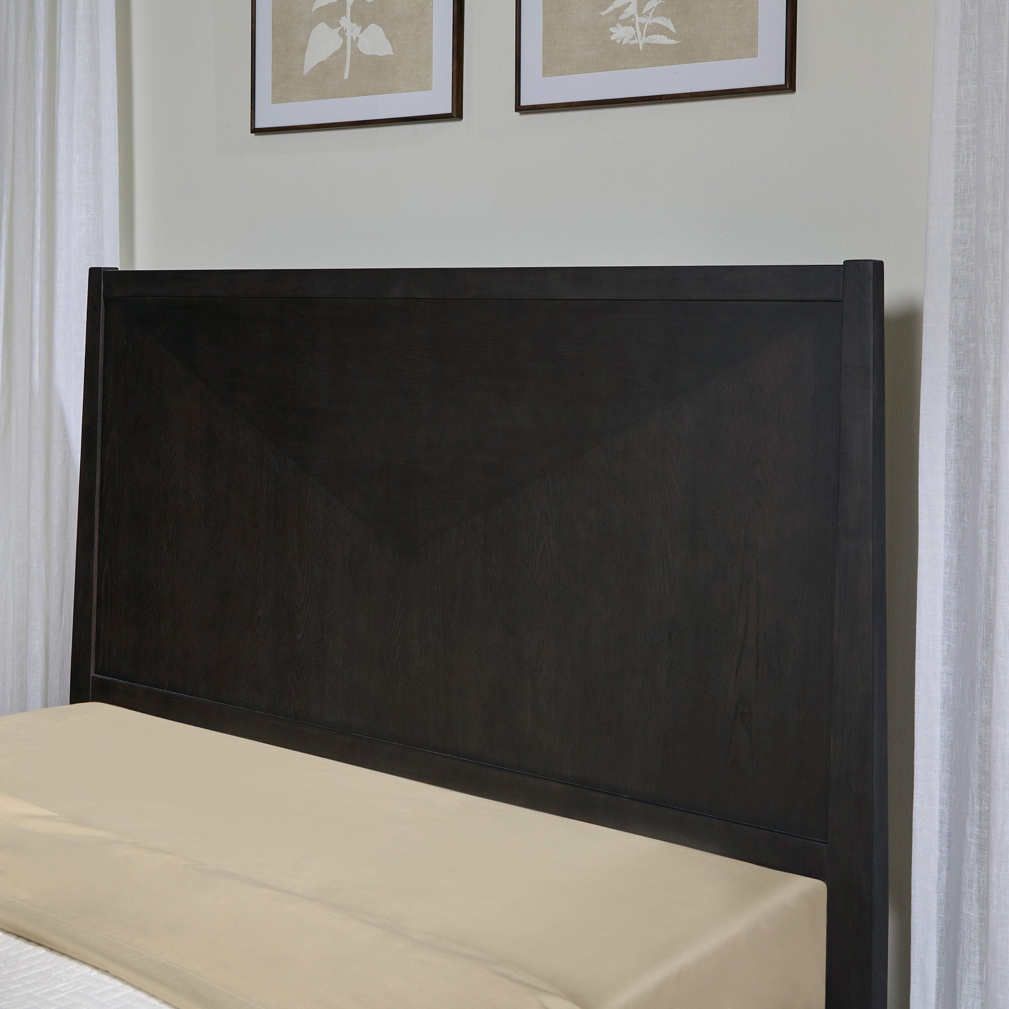 Redmond Panel Bed Frame, Charcoal Finish
