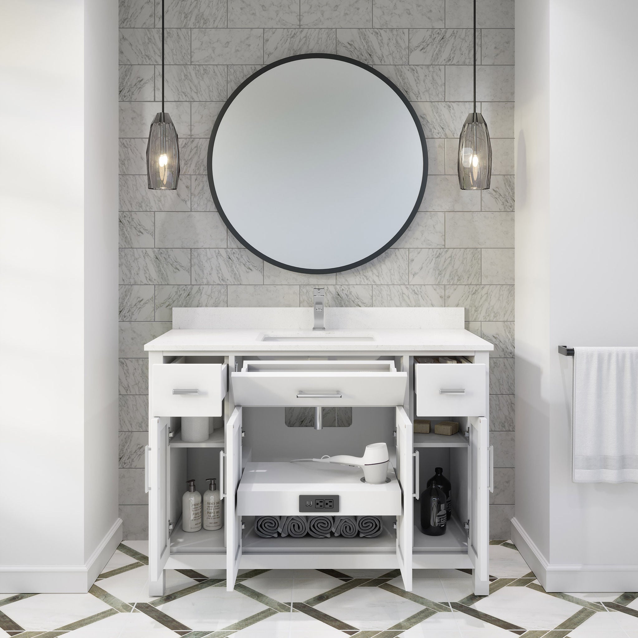 Katie Bath Vanity by Studio Bathe in White