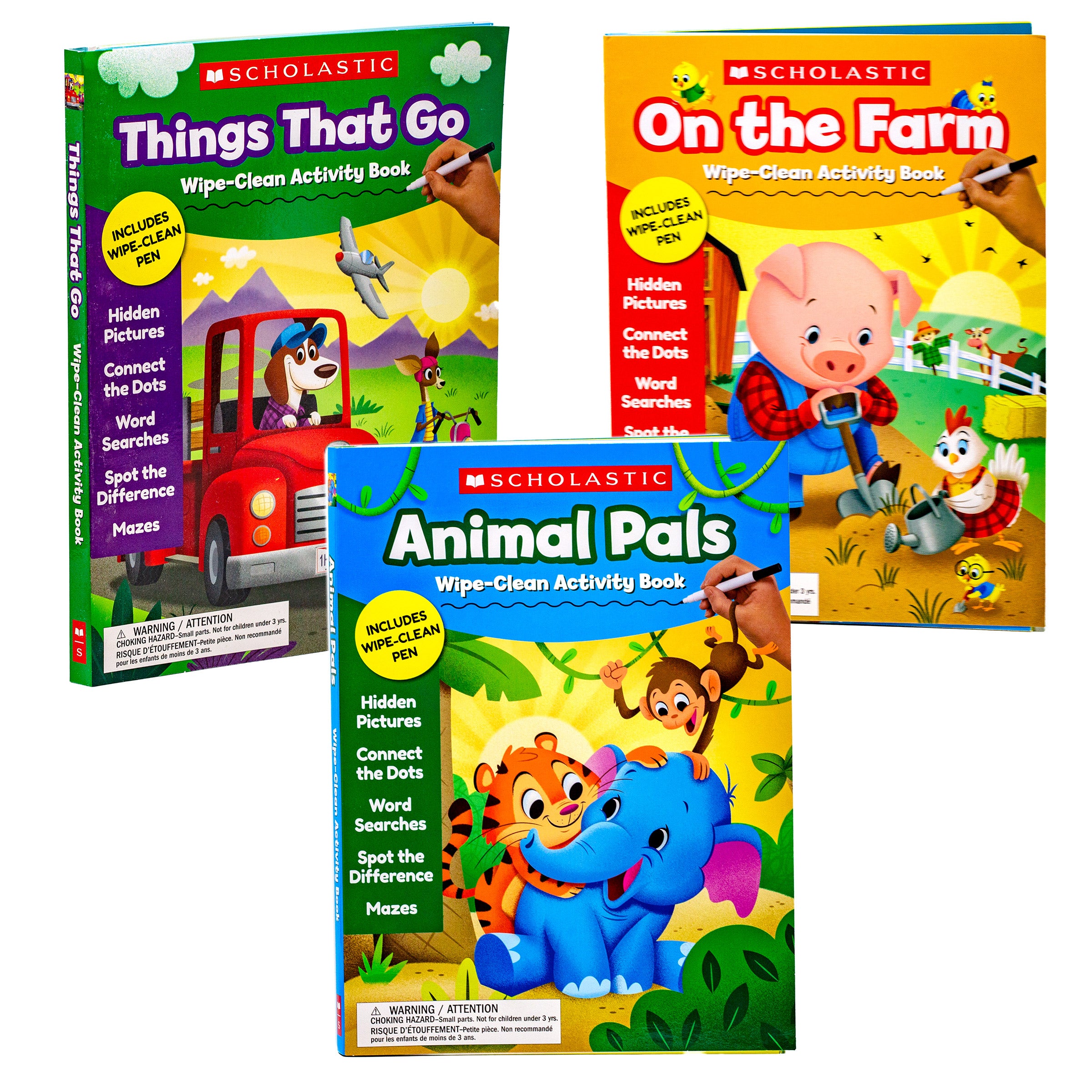 Scholastic Wipe-Clean Activity Book Bundle
