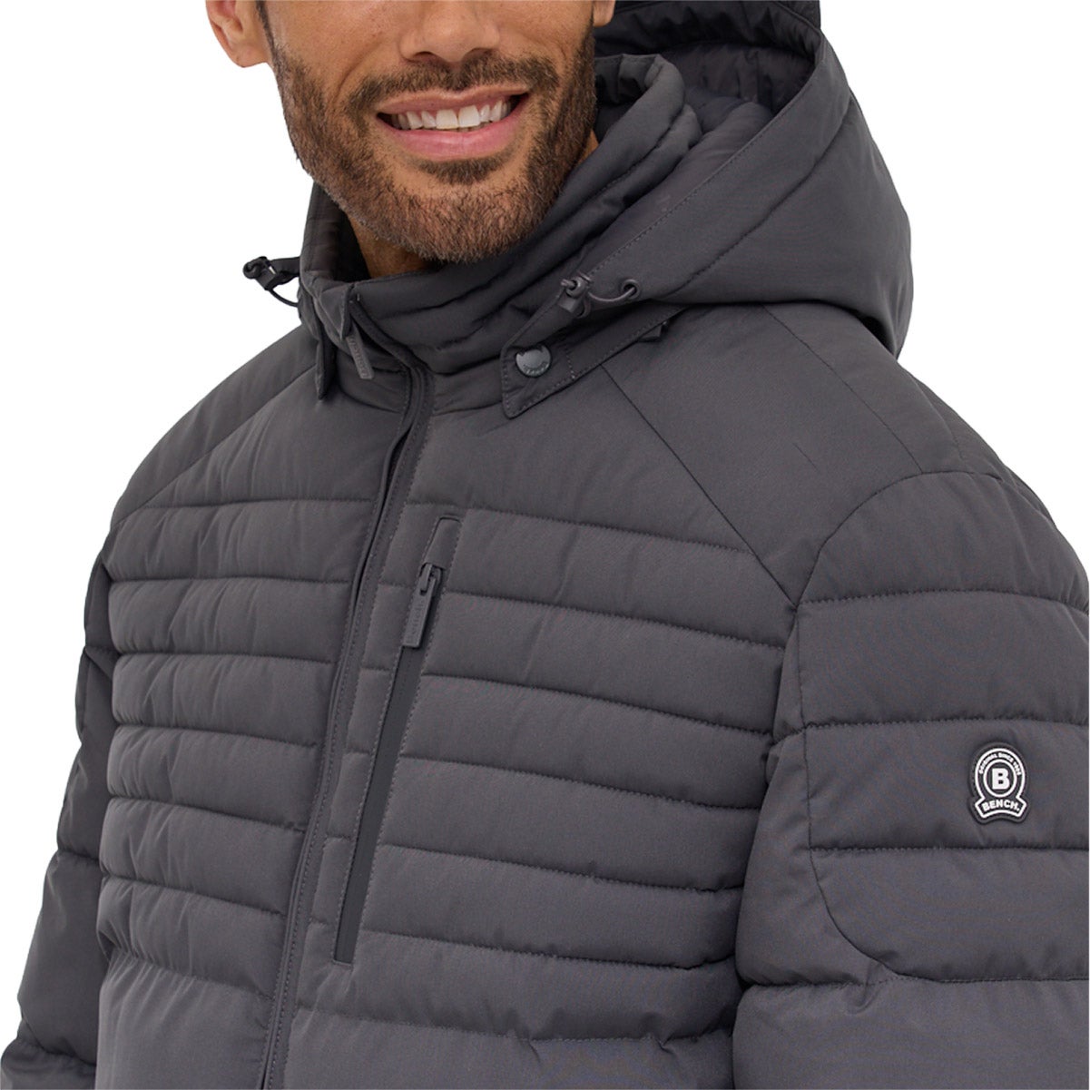 Bench. Men's Long Parka Jacket