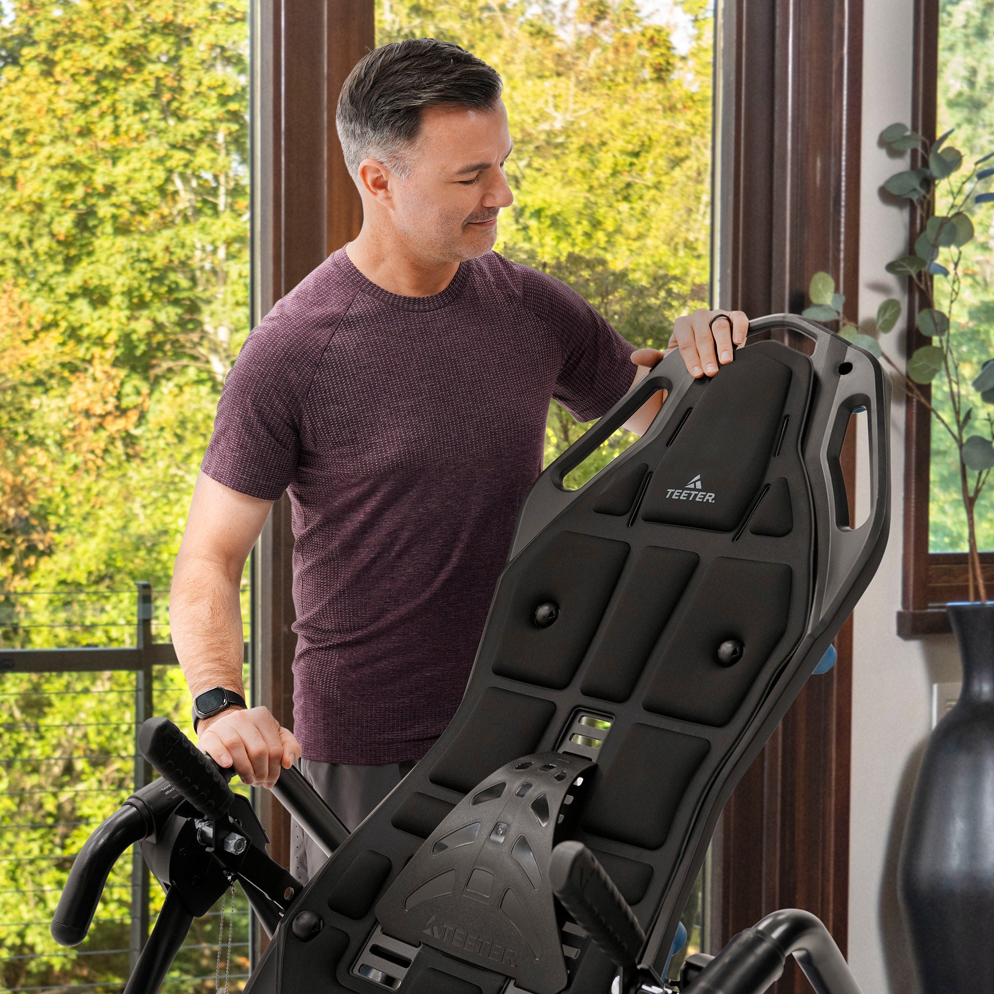 Teeter FitSpine FX-3 Premium Inversion Table with Program Mat + Comfort Cushion