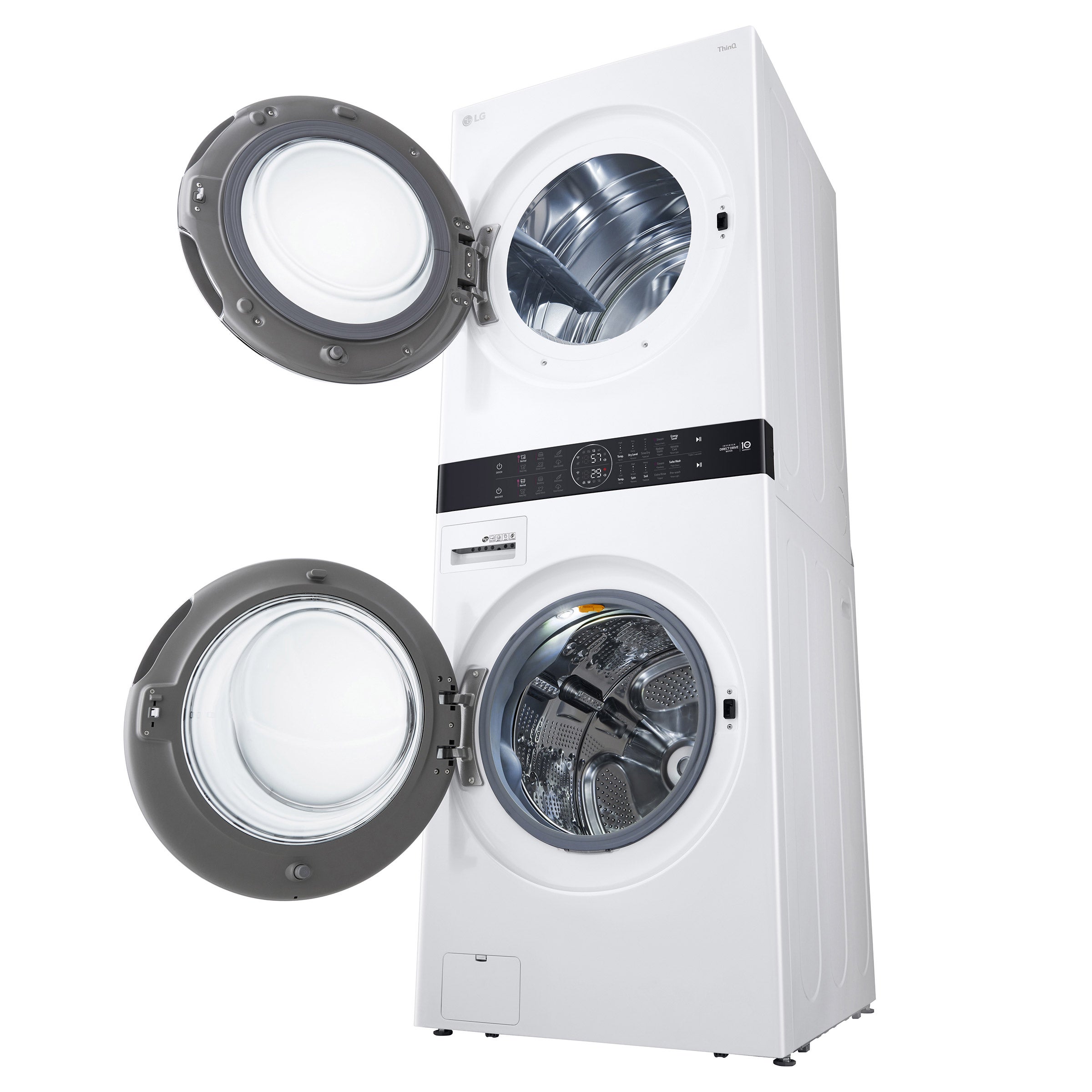 LG WashTower Single Unit GAS with Center Control 4.5 cu. ft. Front Load Washer and 7.4 cu. ft. Dryer