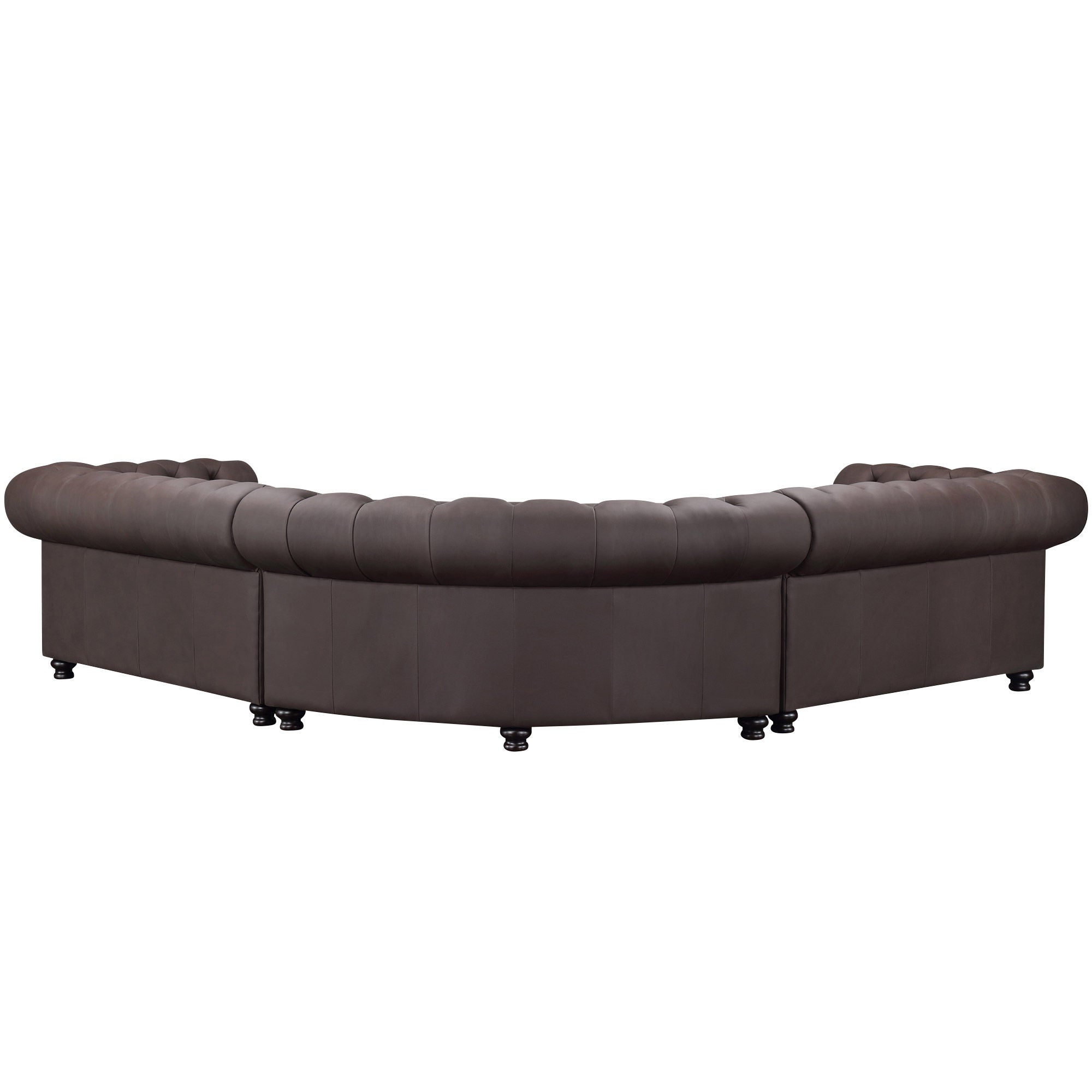 Culver Leather Chesterfield Sectional