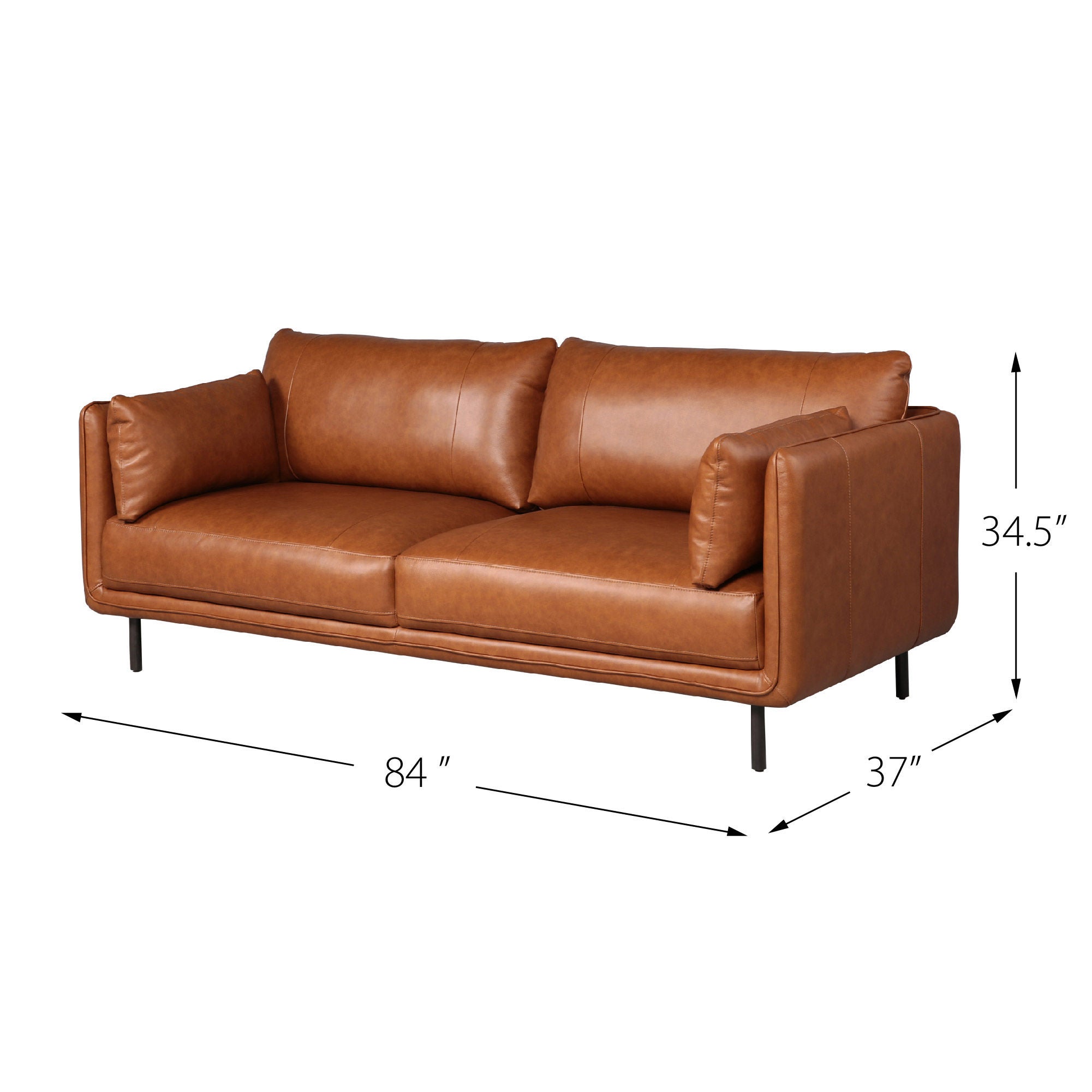Simone Top Grain Leather Sofa