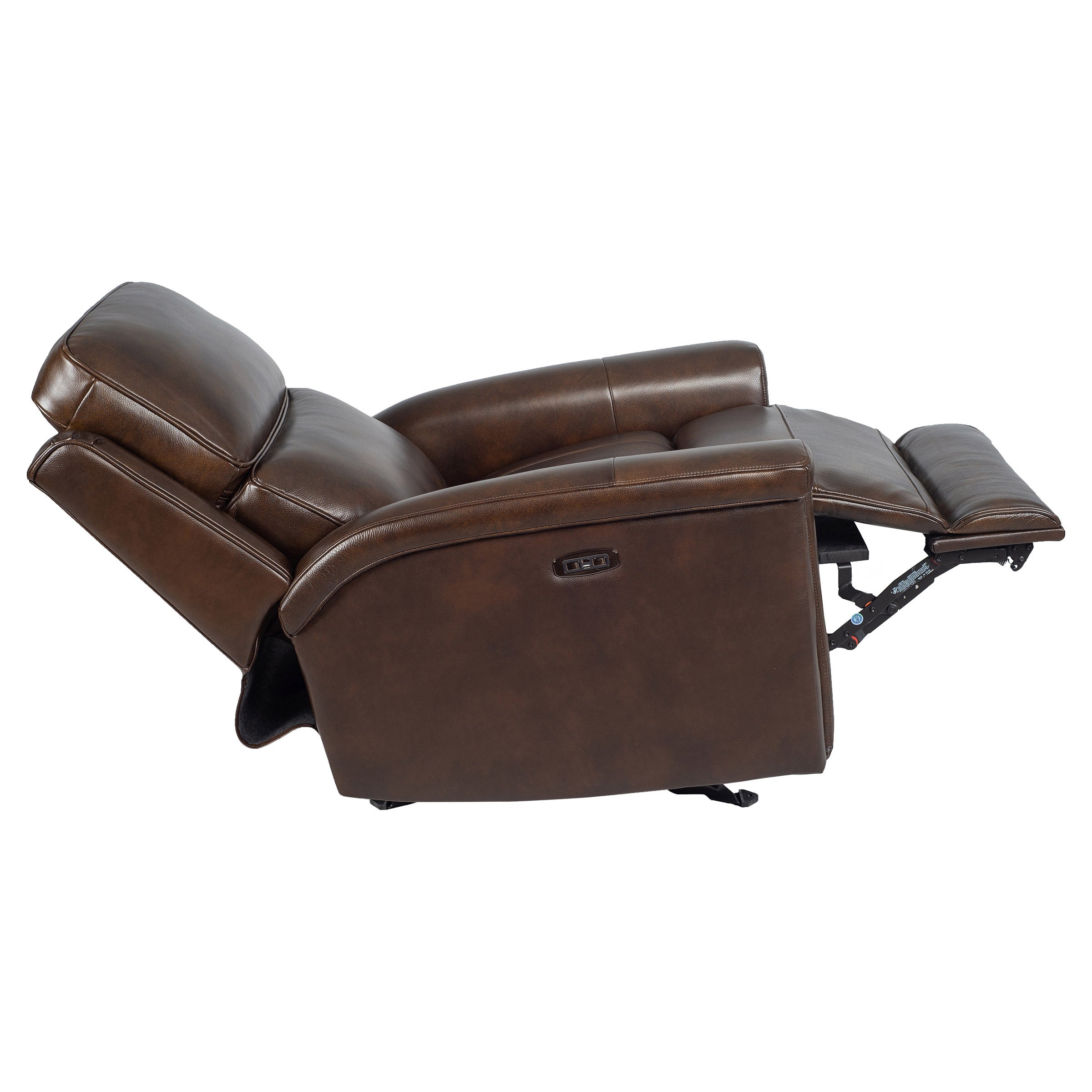 Laiken Leather Power Glider Recliner with Power Headrest