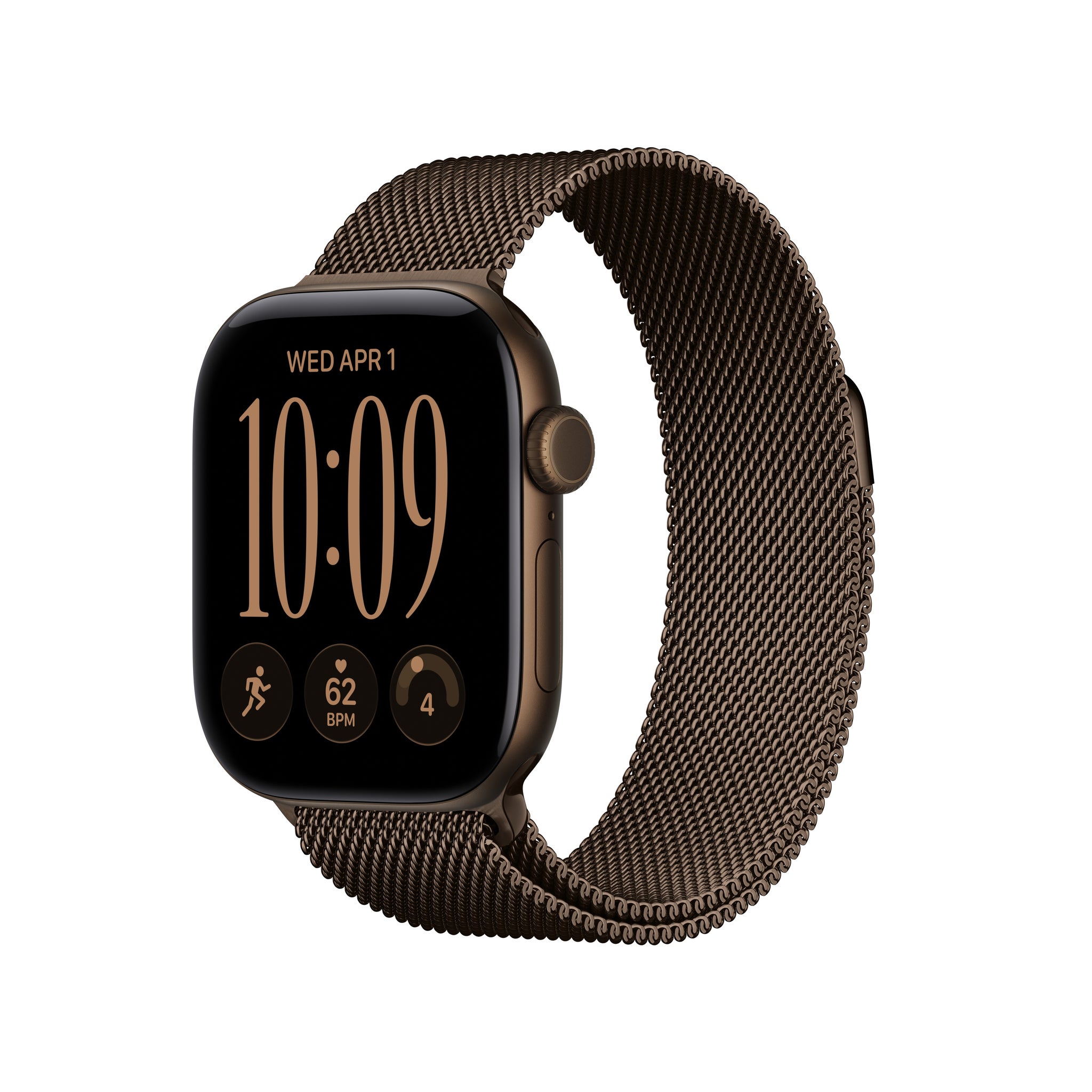 Apple Watch Series 12 (GPS + Cellular) 42mm Case with Milanese Loop (Size S/M), 5G and Satellite Communications