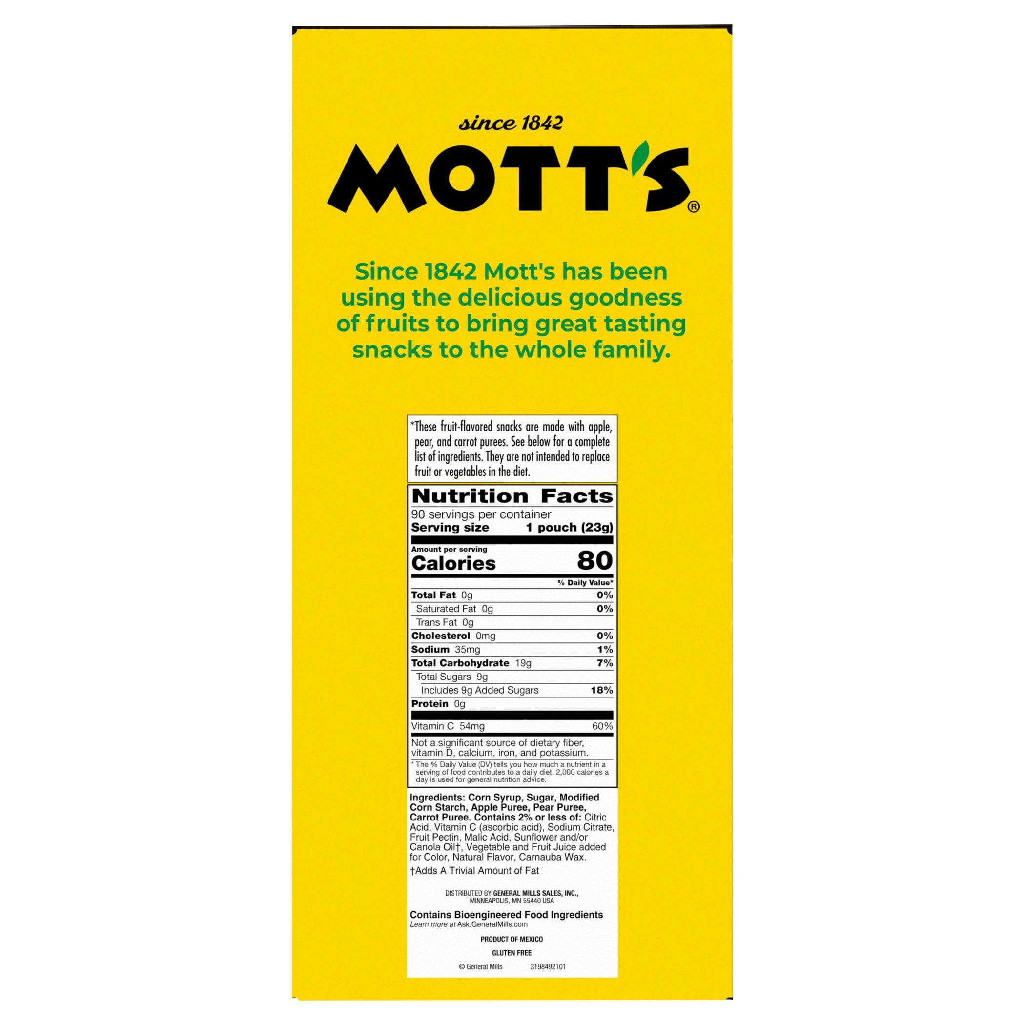 Mott's Assorted Fruit Flavored Snacks, 90-count
