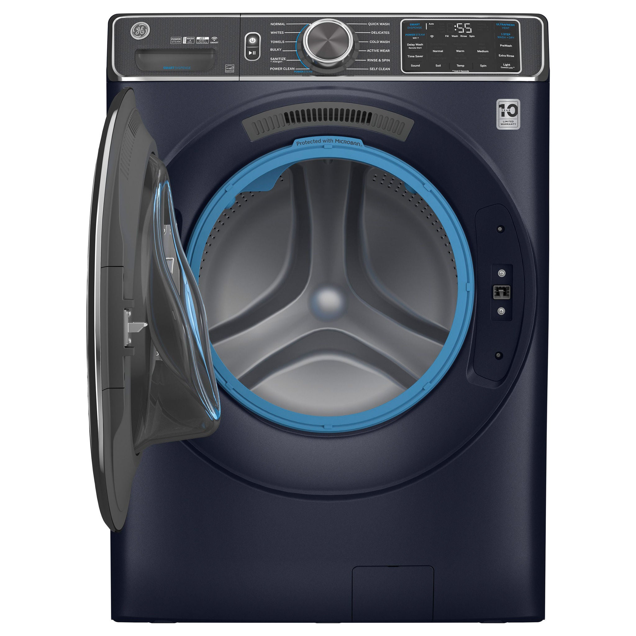 GE 5.0 cu. ft. Washer with UltraFresh Vent System and OdorBlock