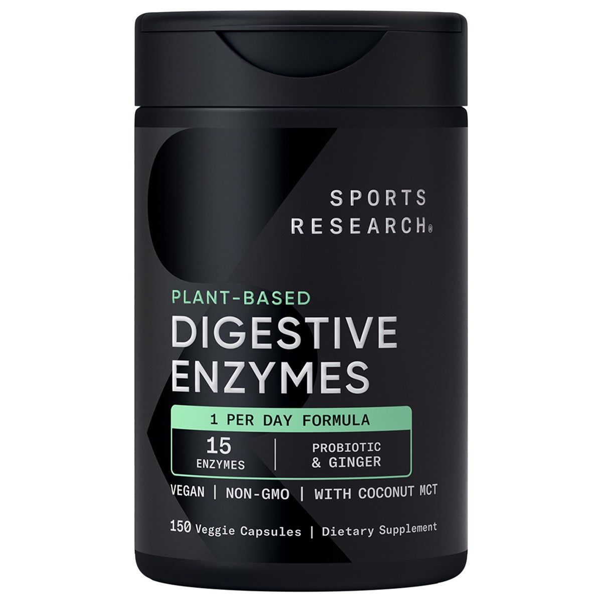 Sports Research Digestive Enzymes, 150 Veggie Capsules
