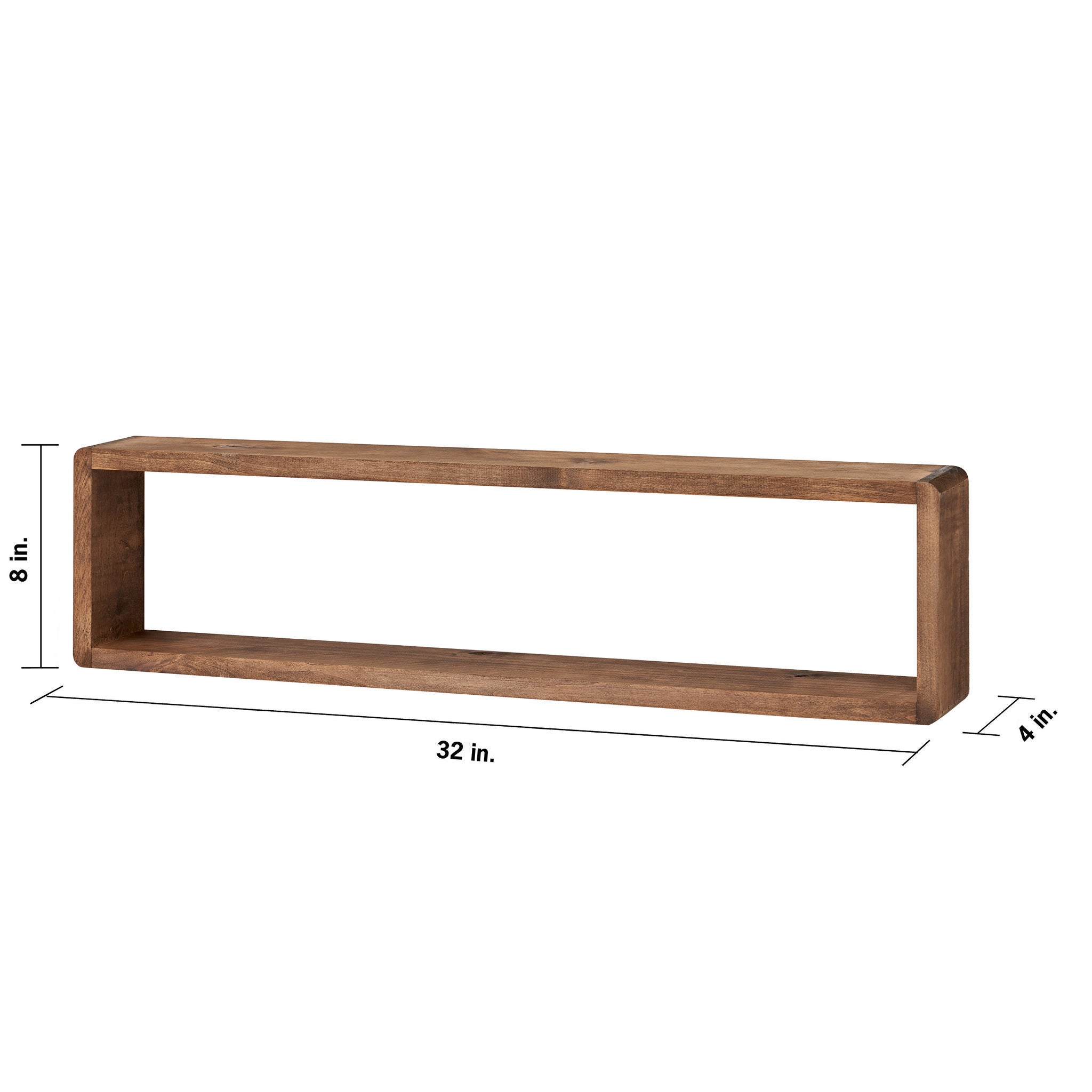 TRINITY Stackable Floating Box Shelf, 2-pack