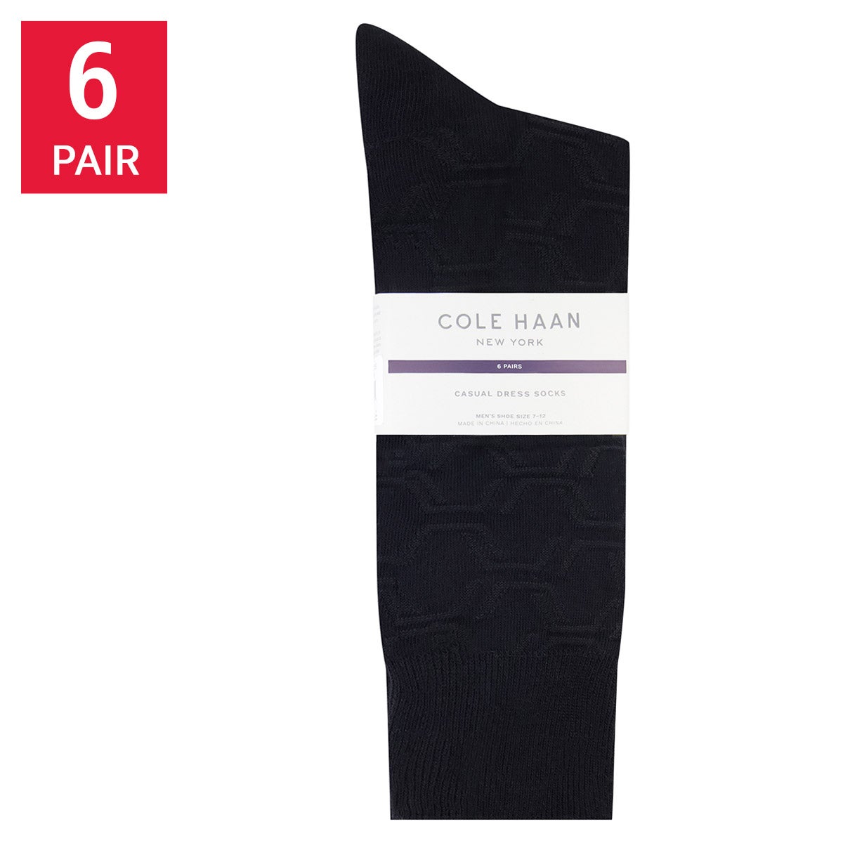 Cole Haan Men's Dress Sock, 6-pair