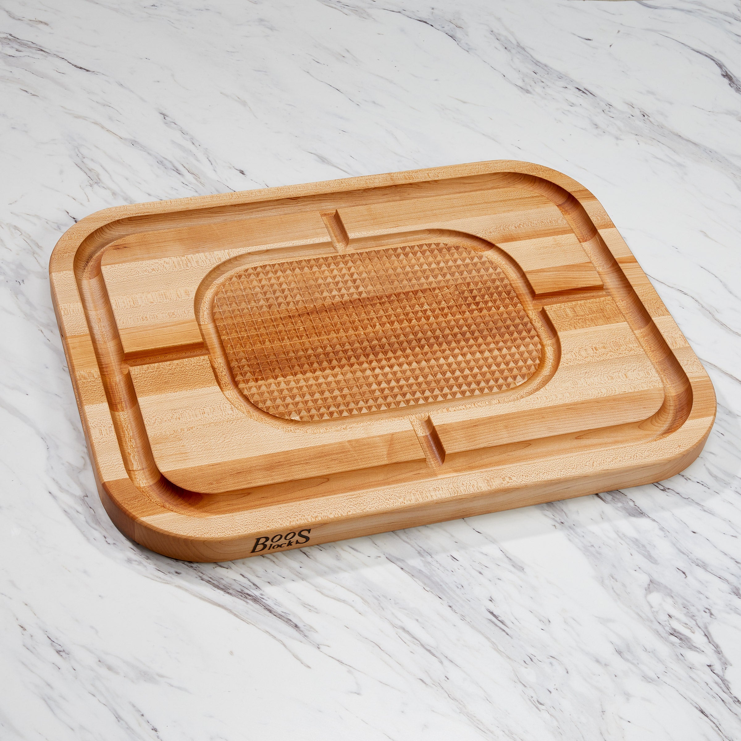John Boos Mayan Maple Edge Grain Reversible Carving and Cutting Board