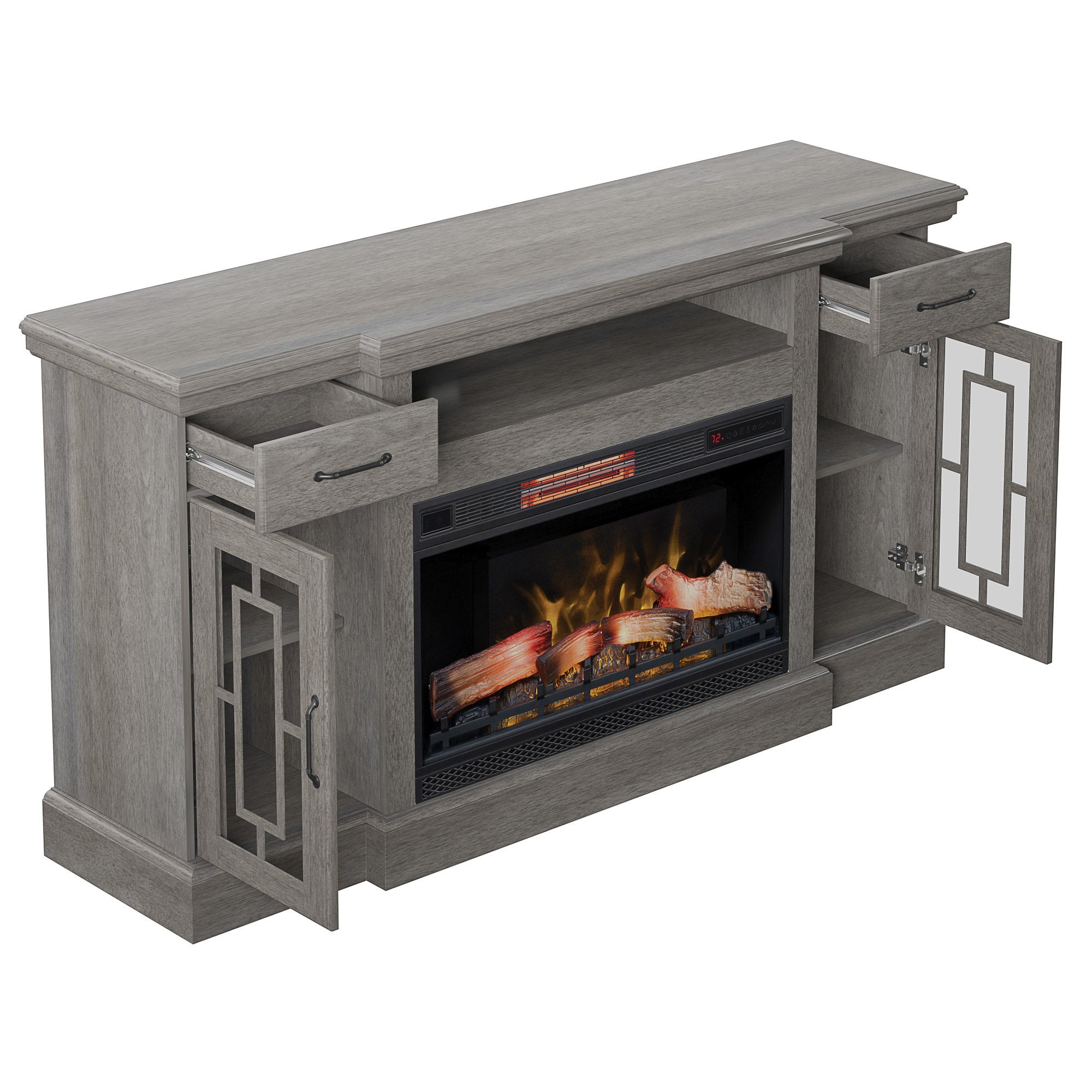 Tresanti Reddington TV Console with Classic Flame Electric Fireplace
