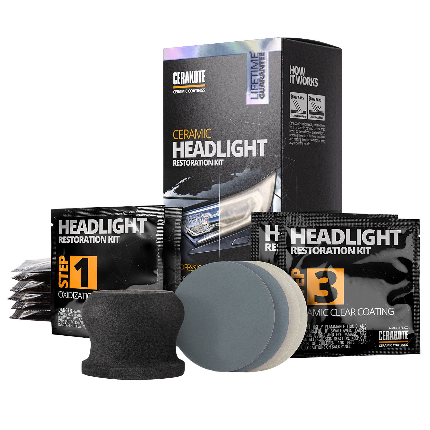 CERAKOTE Ceramic Headlight Restoration Kit 2-pack