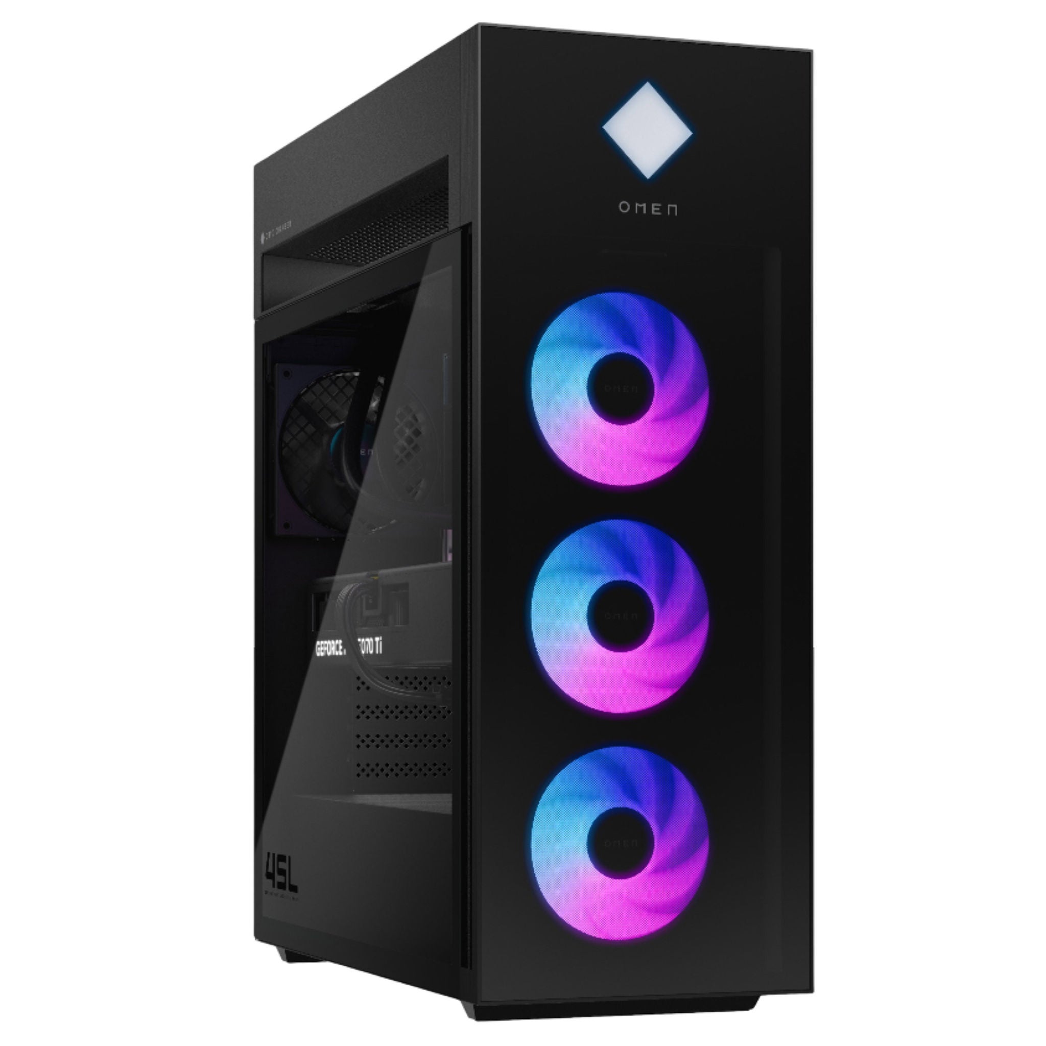 HP OMEN 45L Gaming Desktop PC - Intel Core Ultra 9 285K - NVIDIA GeForce RTX 5070 Ti - 64GB Memory - 2TB SSD - Windows 11 Home
