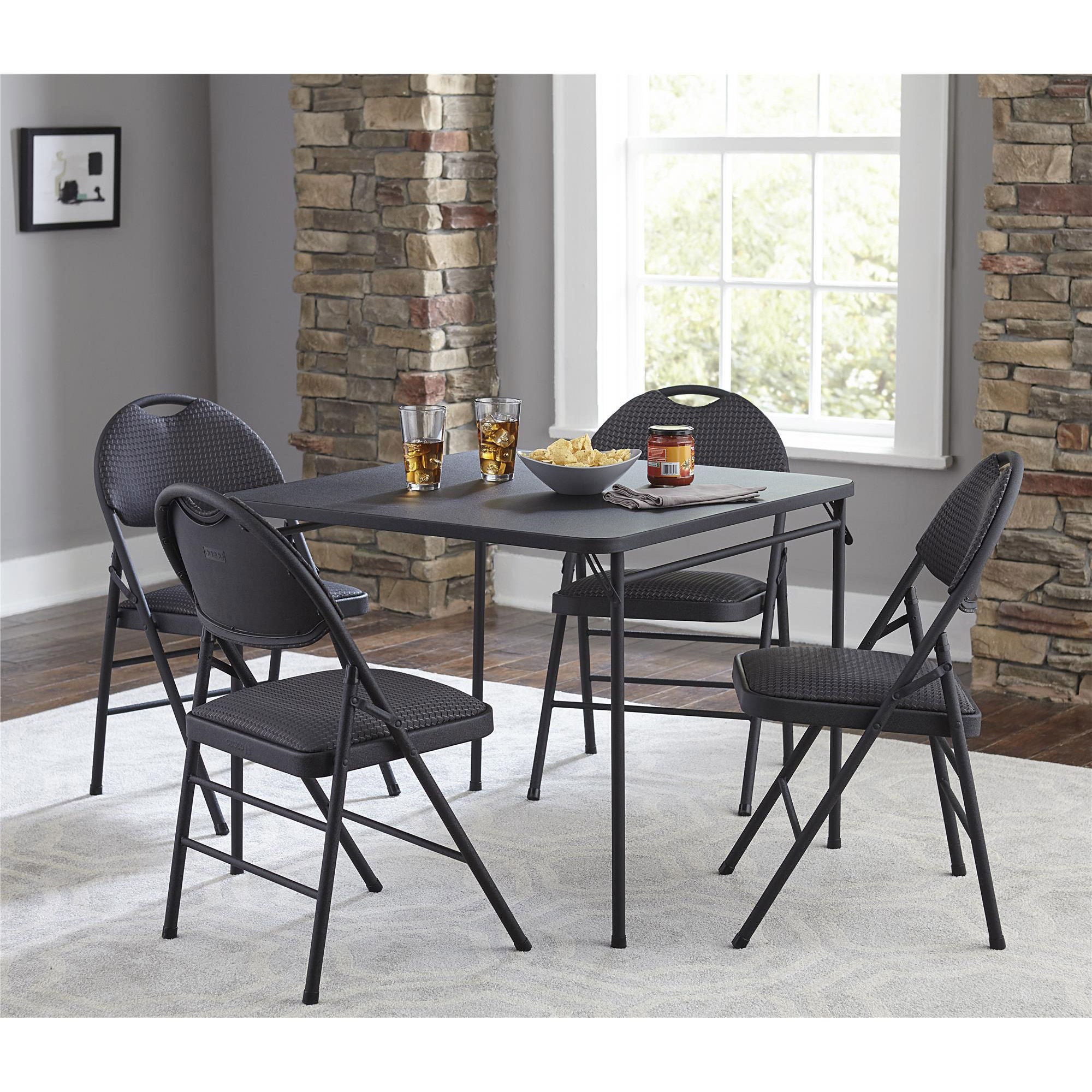 Comfort Folding Chairs, 4-pack