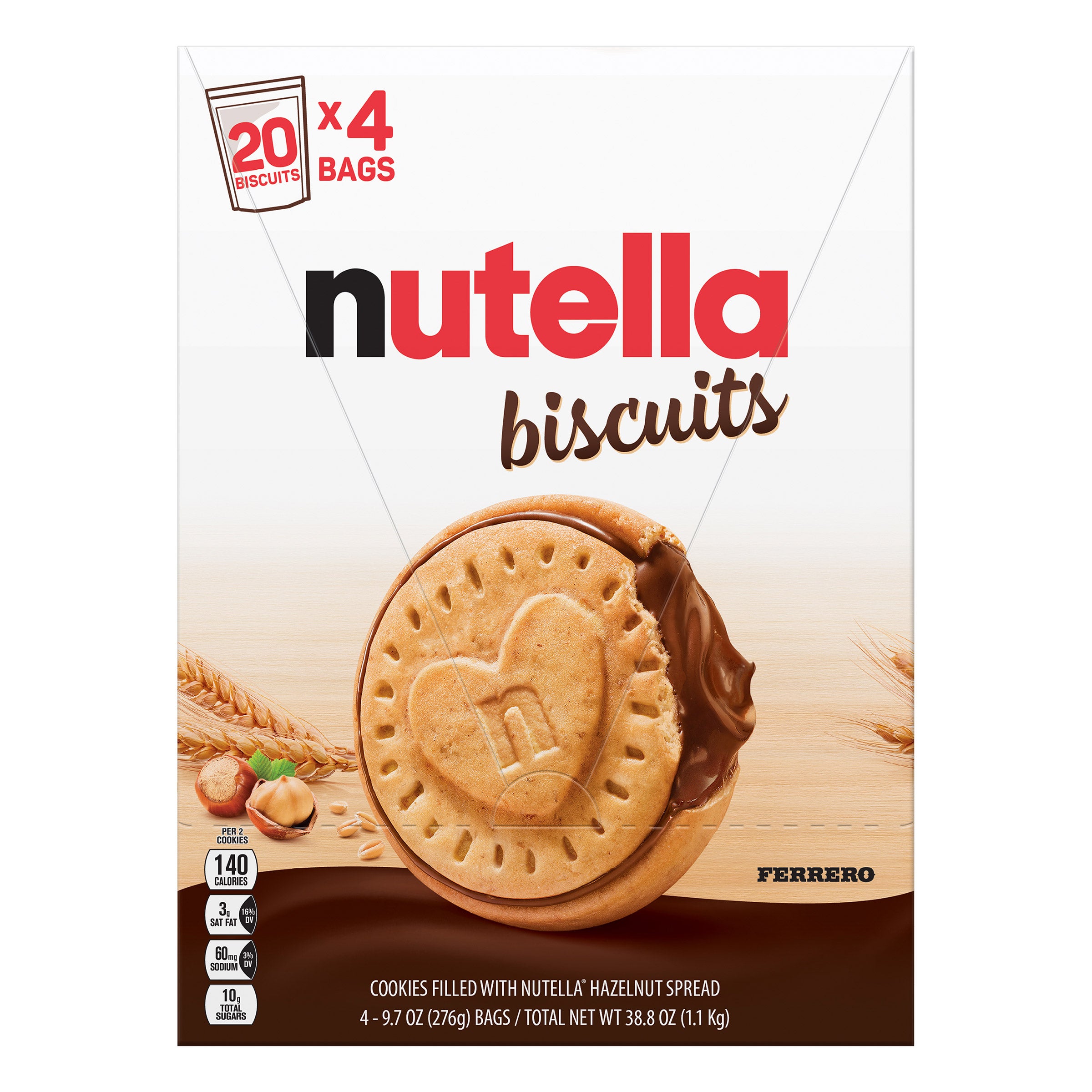 Nutella Biscuits, 9.7 oz, 4-count