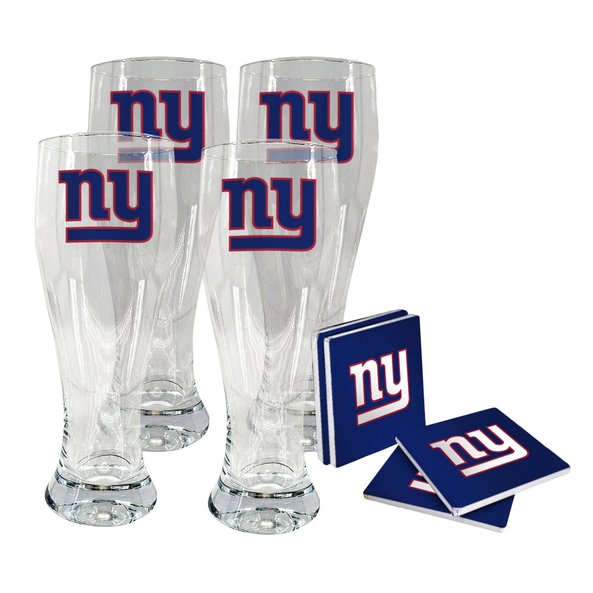 NFL Pilsner & Coaster Set