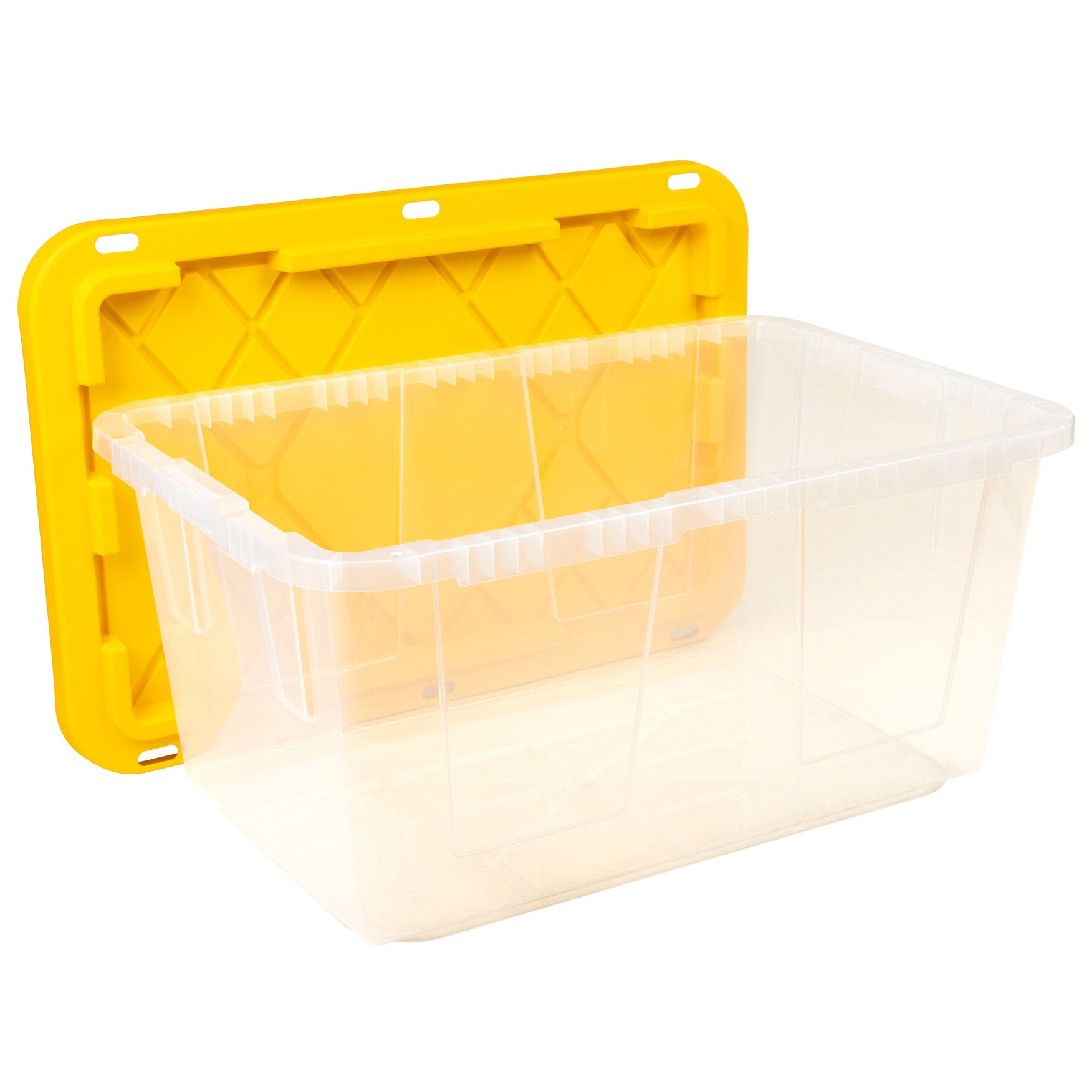 Greenmade 27 Gallon Clear Storage Bin, 8‑pack