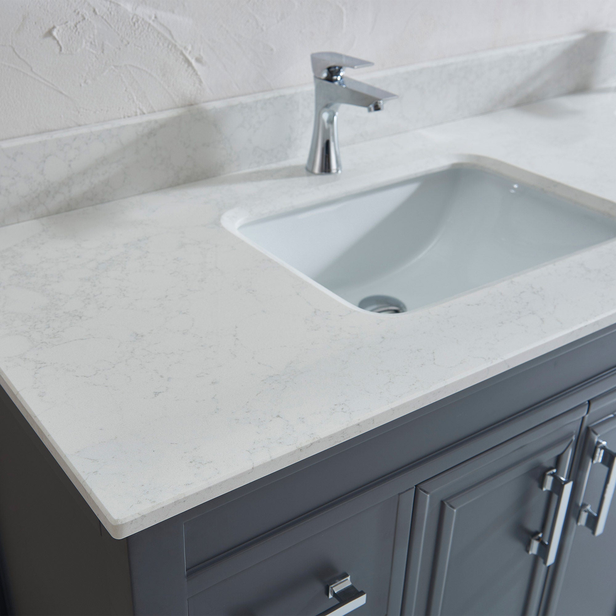 Corniche 75” Pepper Gray Double Sink Vanity By Studio Bathe