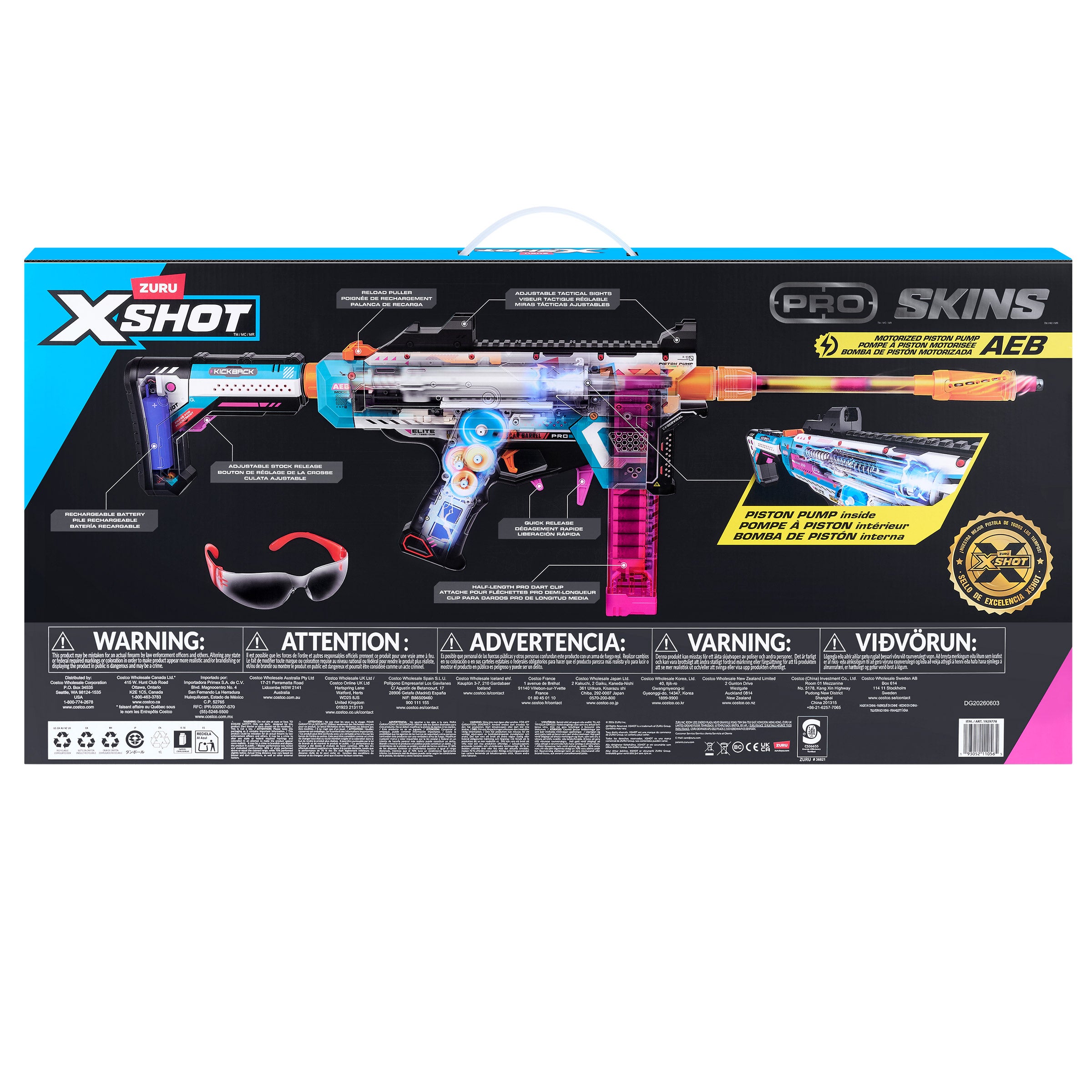 XSHOT Pro Skins Motorized Piston Pump Dart Blaster