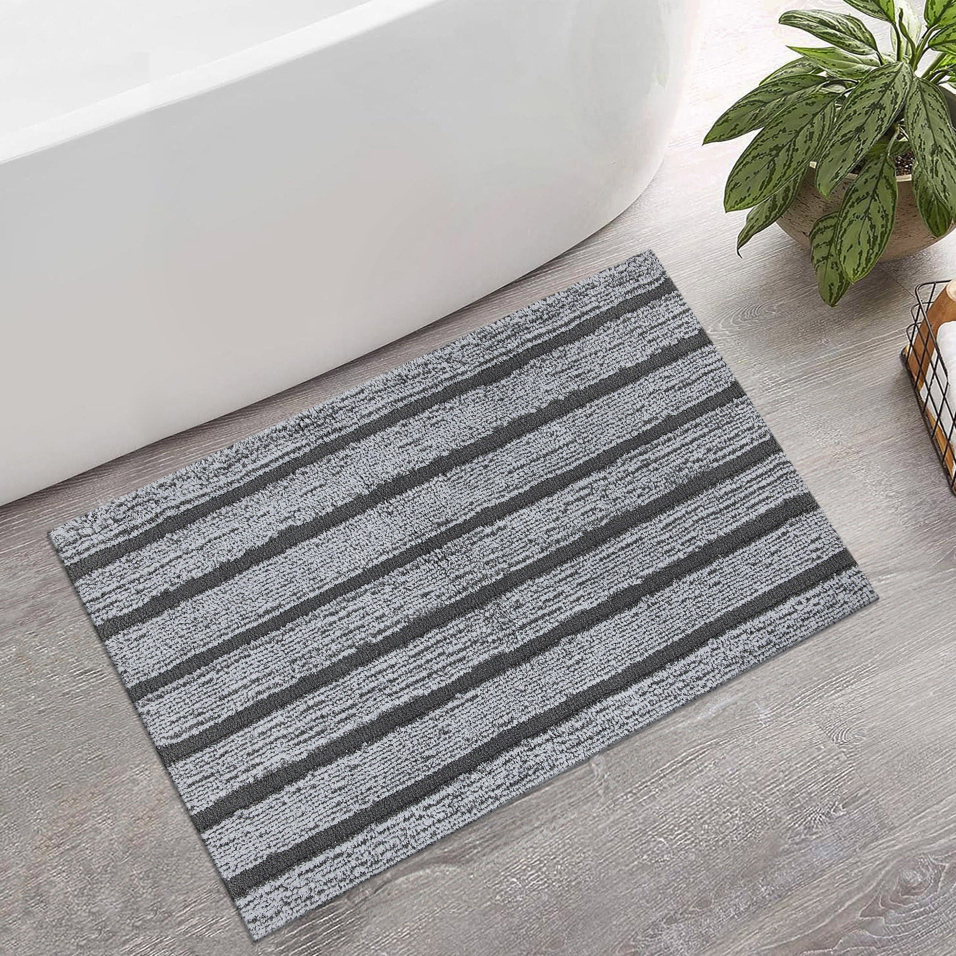 Striped Bath Mat