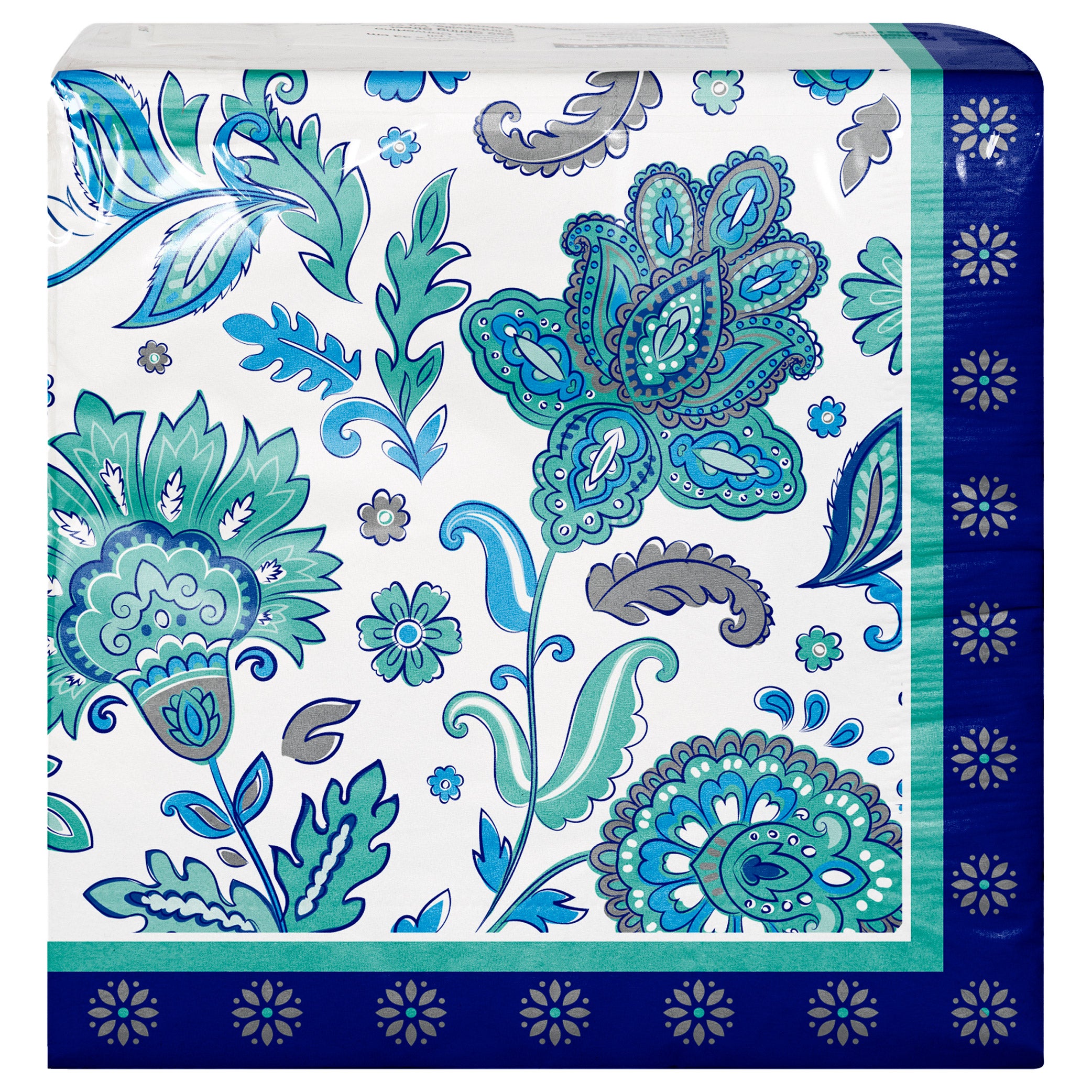 Artstyle Paper Plate & Napkin Bundle, Elegant Floral, 200-count