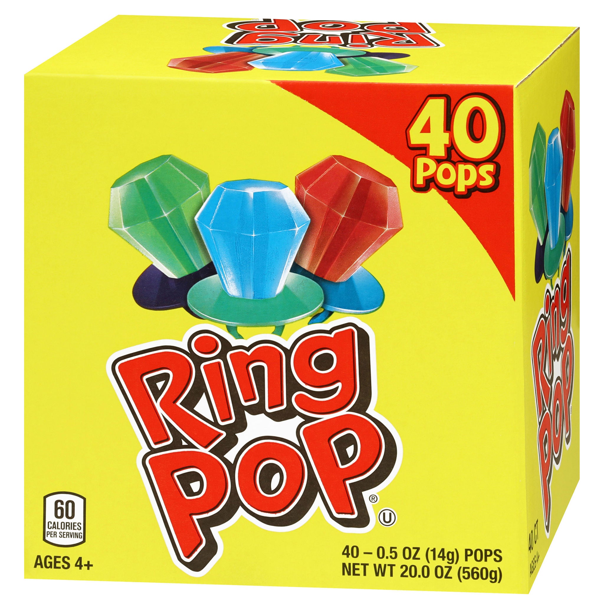 Ring Pops Variety, .5 oz, 40-pack