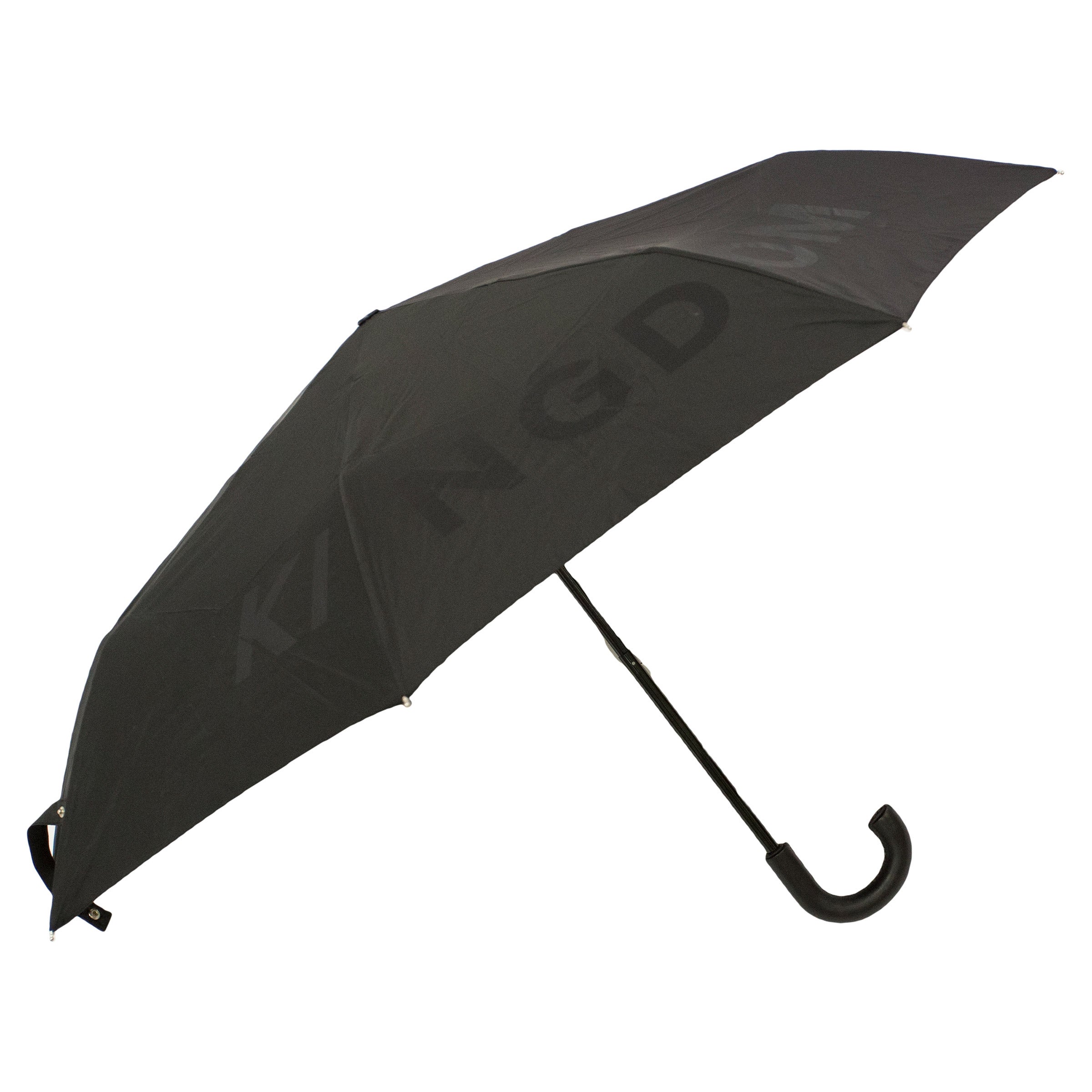 Burberry Kingdom Print Folding Umbrella, Black